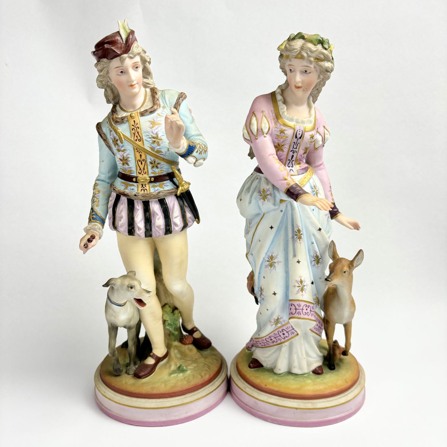 Pair of 20th century porcelain figurines Scheibe-Alsbach