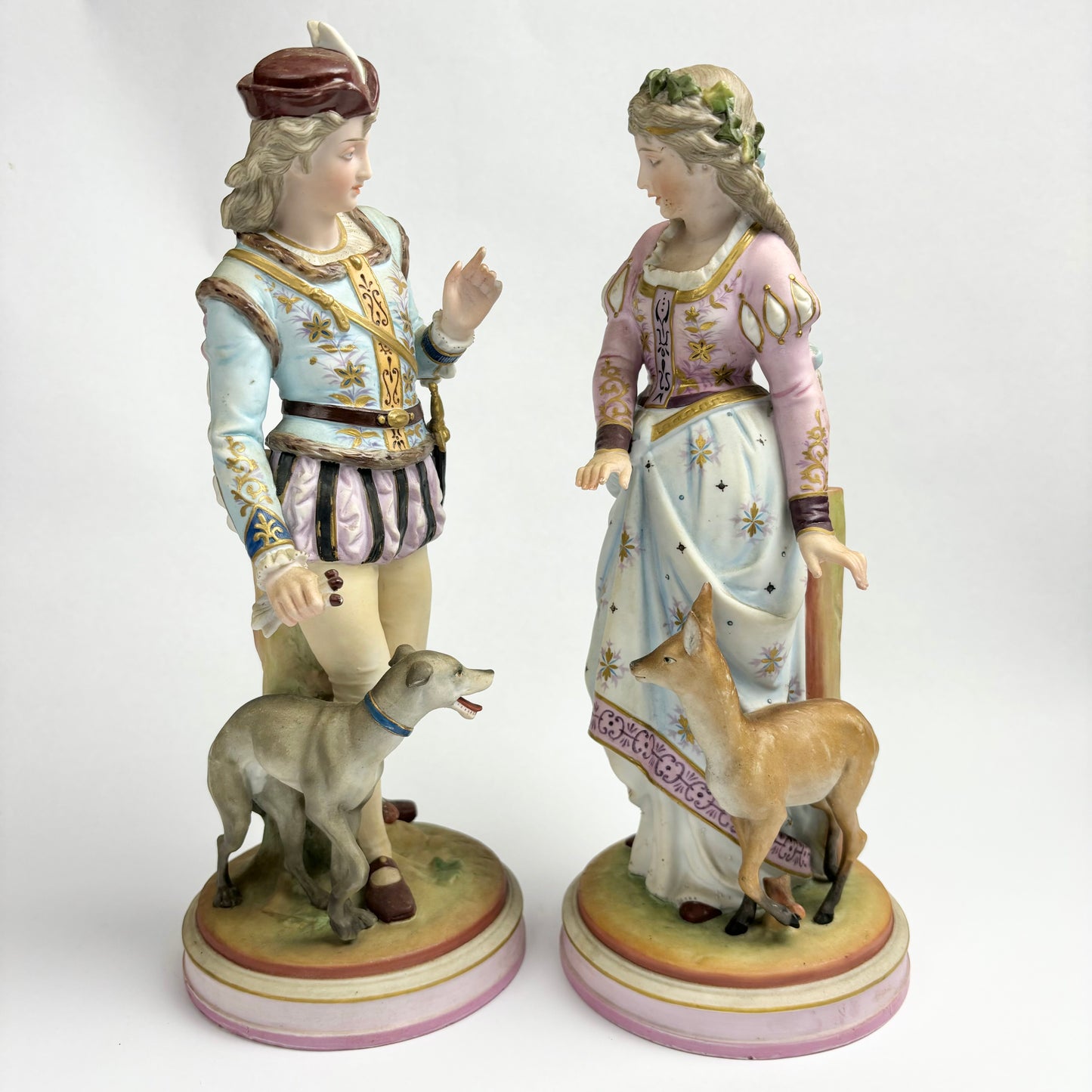 Pair of 20th century porcelain figurines Scheibe-Alsbach