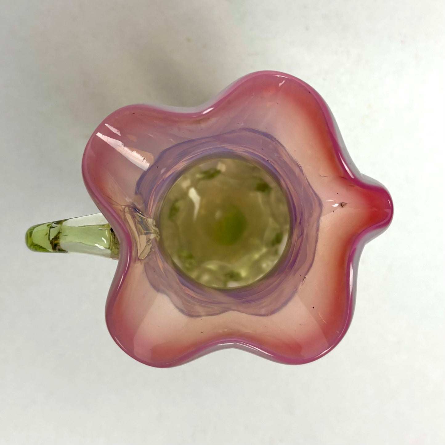 Antique Victorian Vaesline Rubina Glass Jug