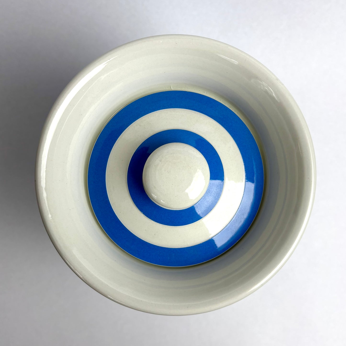 TG Green Electric Blue Cornishware 6 inch Lidded Canister