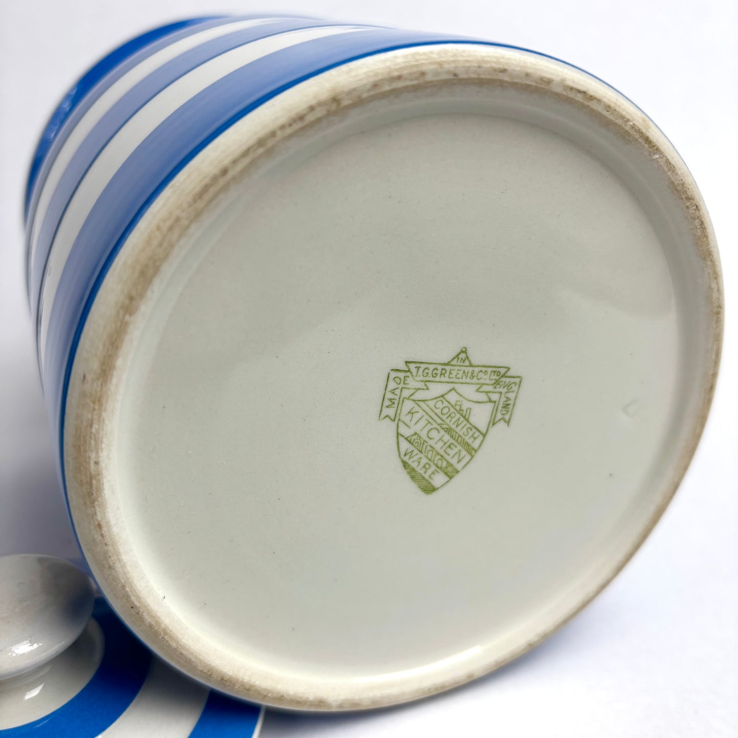TG Green Electric Blue Cornishware 6 inch Lidded Canister