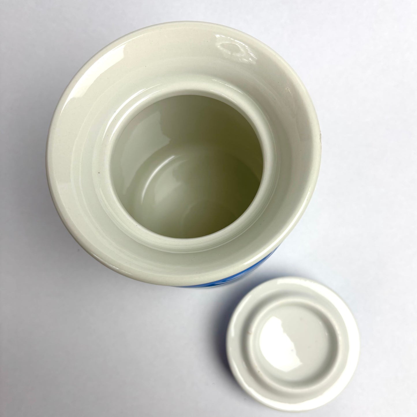 TG Green Electric Blue Cornishware 5 inch Lidded Canister
