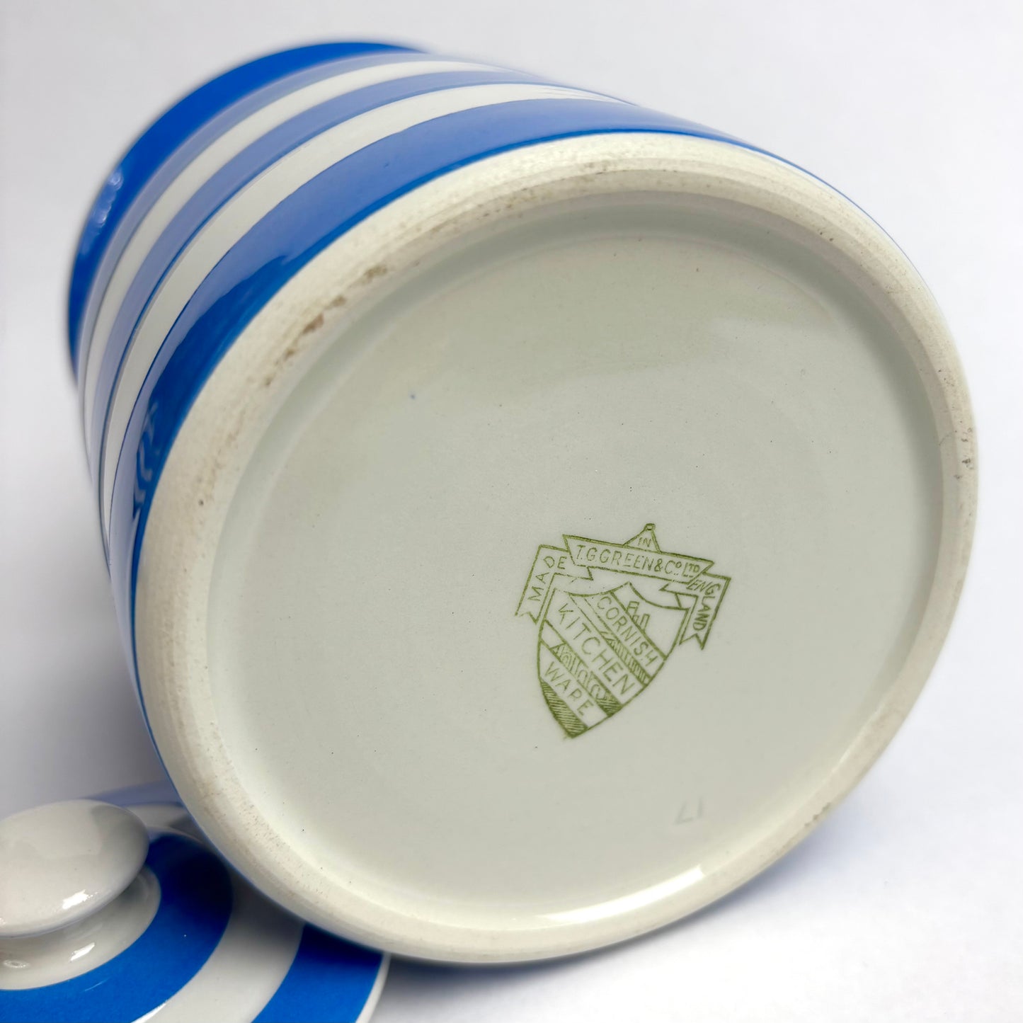 TG Green Electric Blue Cornishware 5 inch Lidded Canister