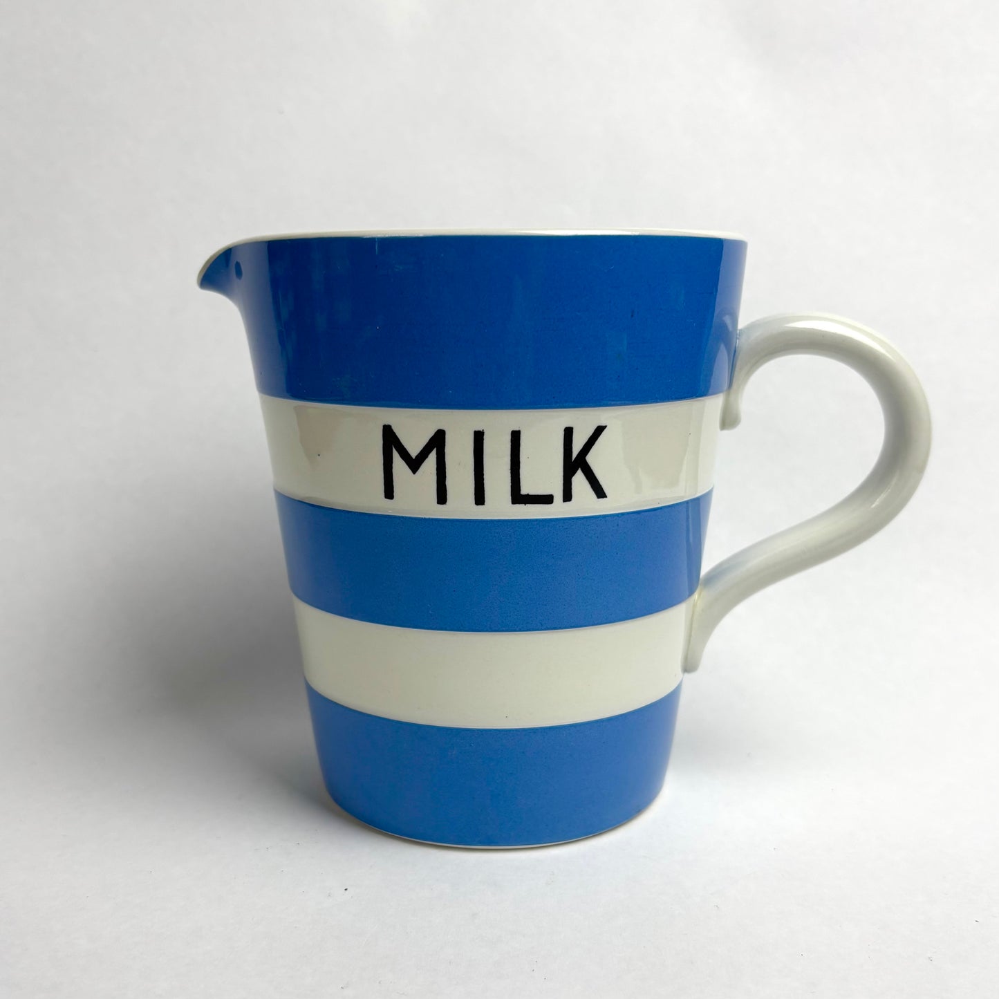 TG Green Electric Blue Cornishware Milk Jug