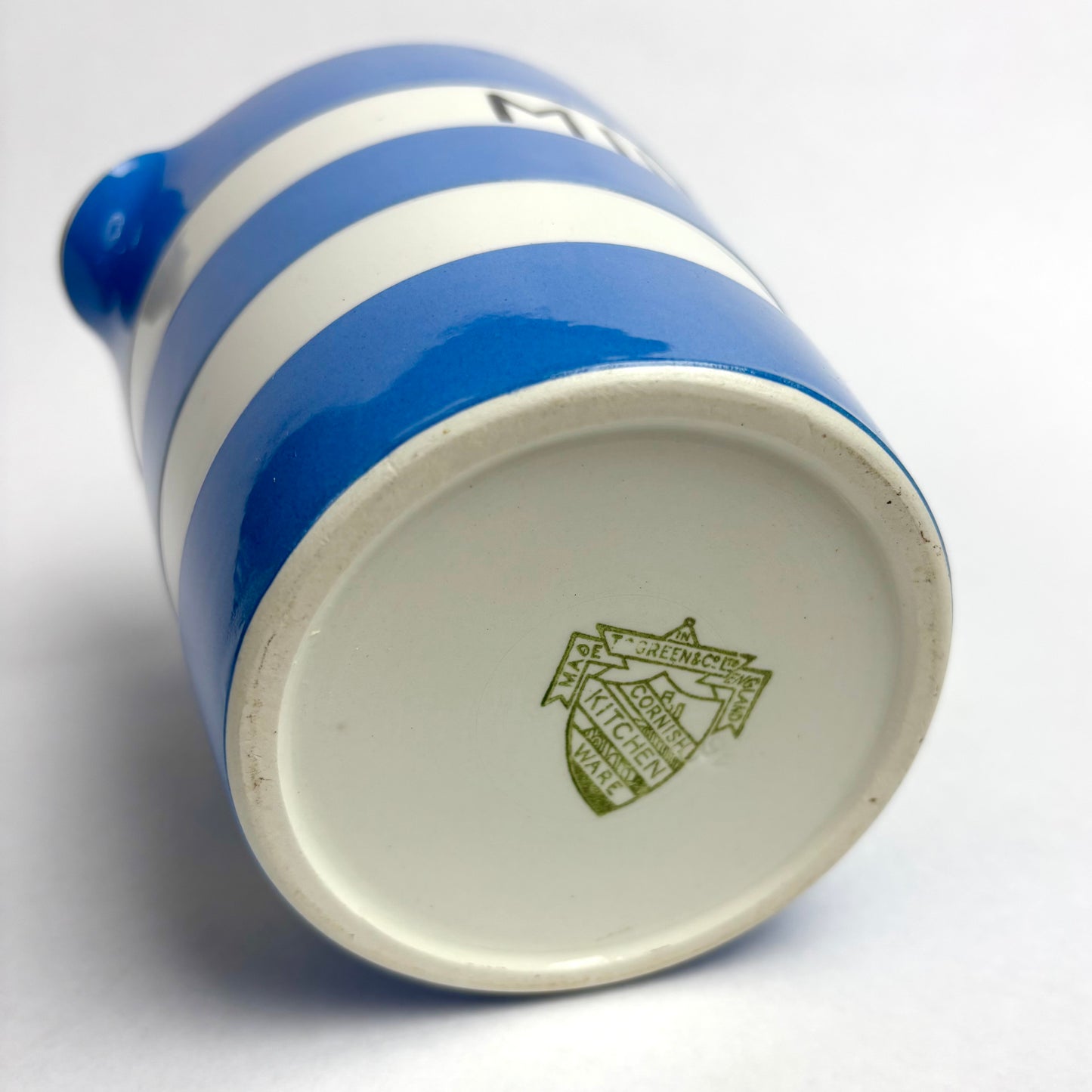 TG Green Electric Blue Cornishware Milk Jug