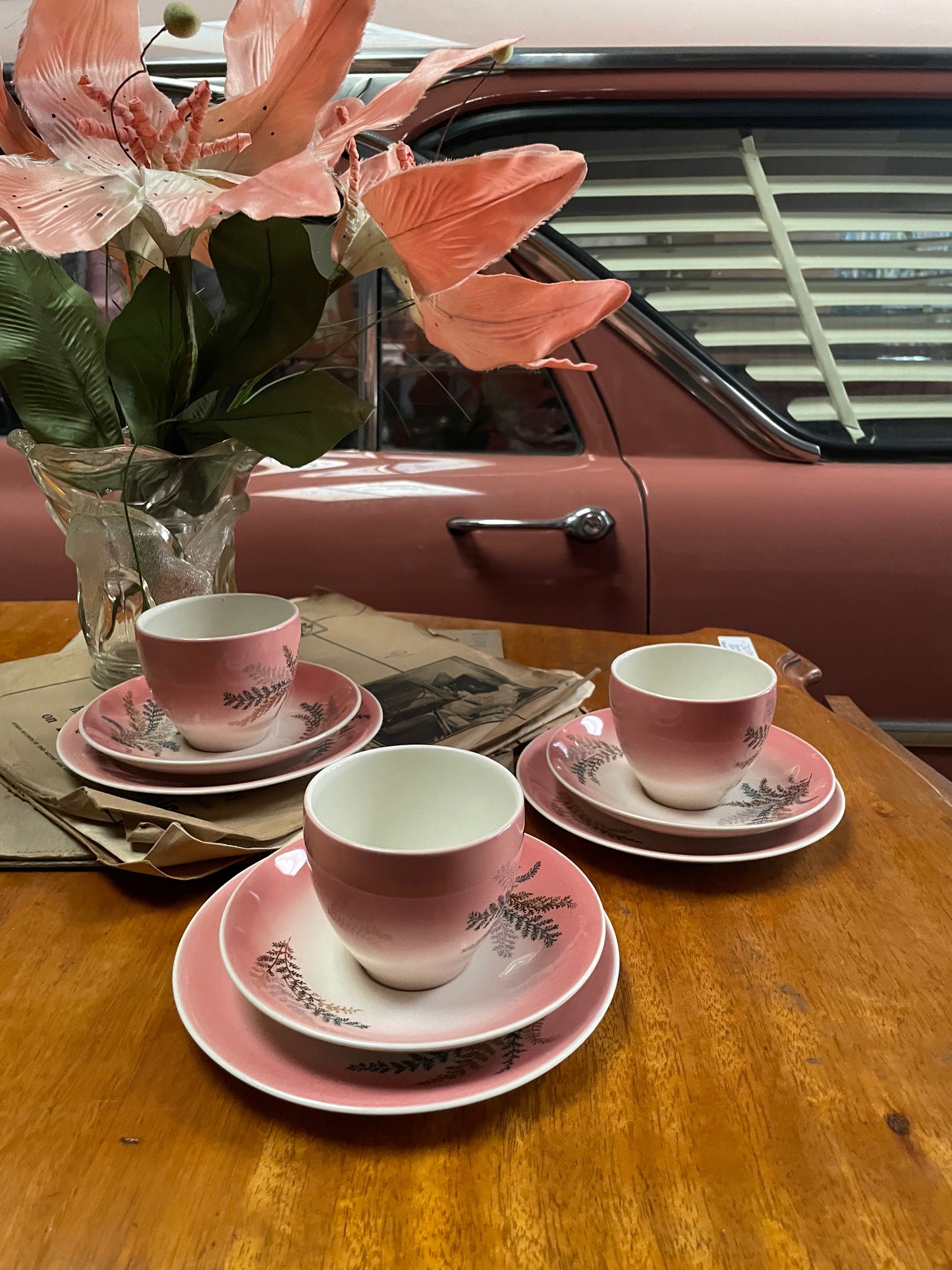 Wembley Ware trios (set of six)