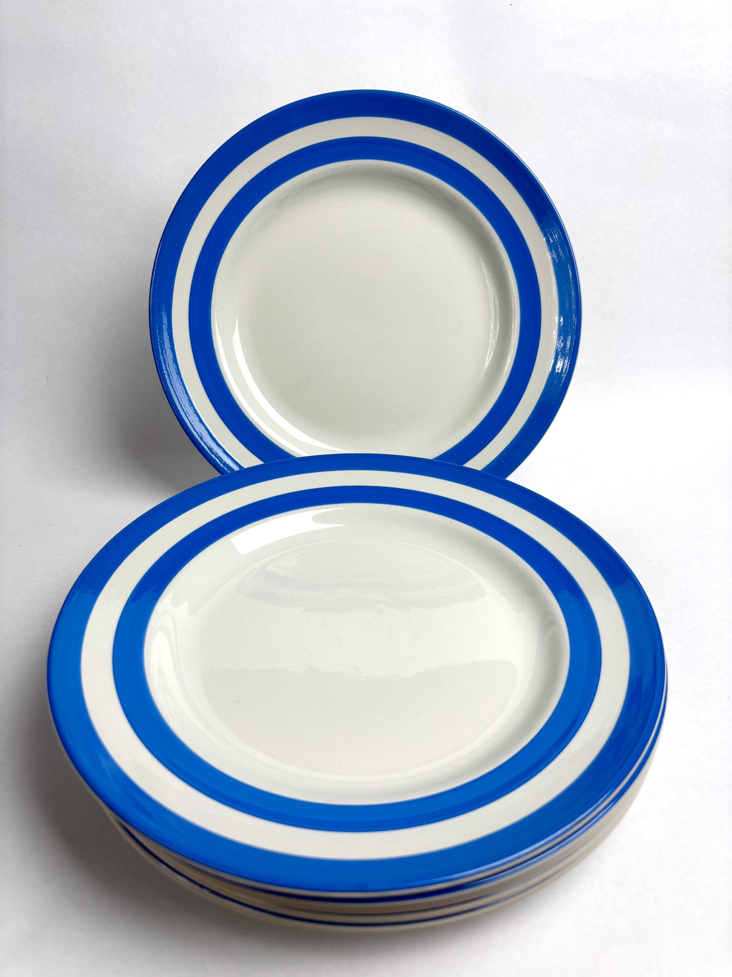 TG Green Electric Blue Cornishware Breakfast Plate