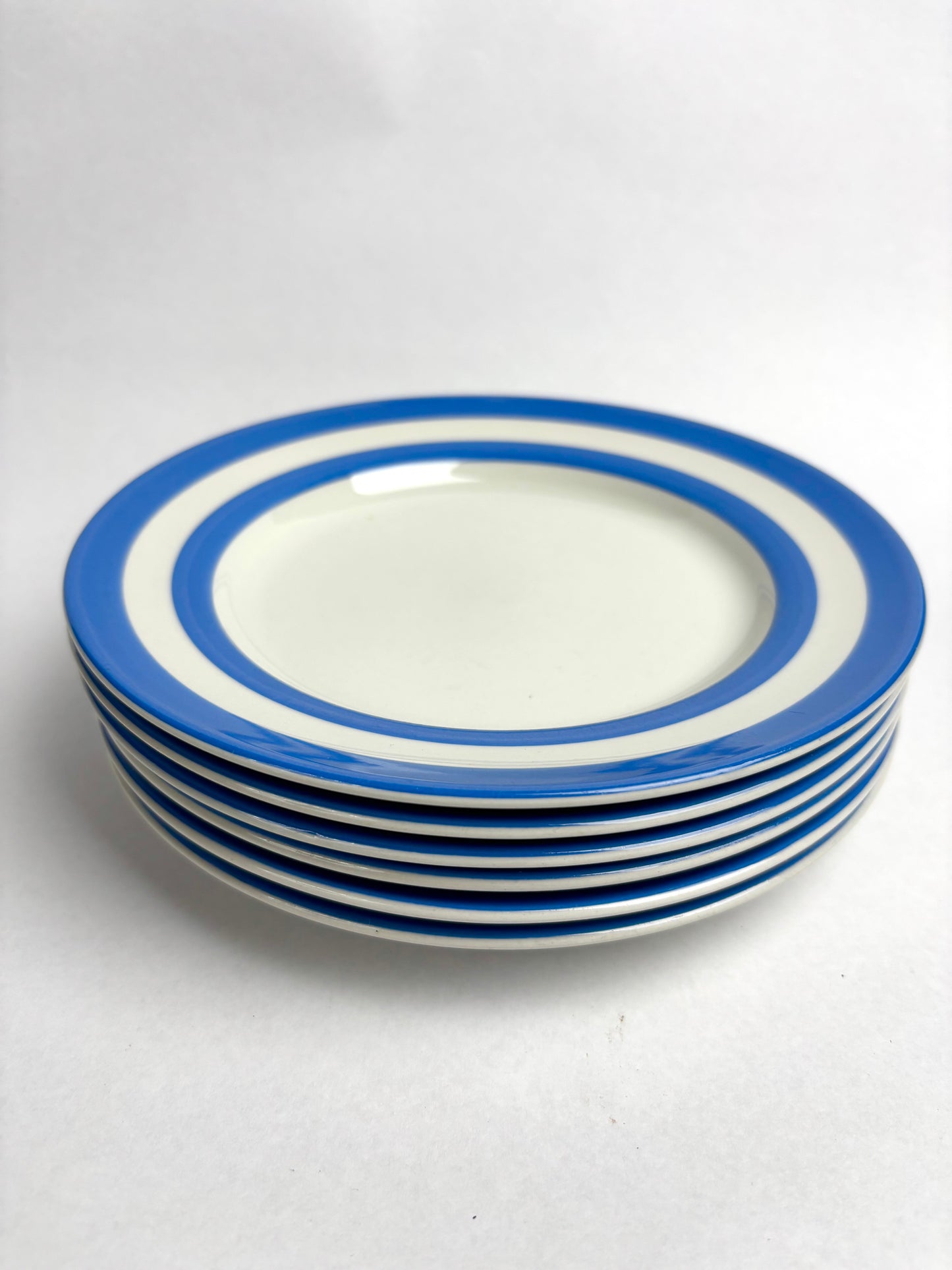 TG Green Electric Blue Cornishware Side Plate