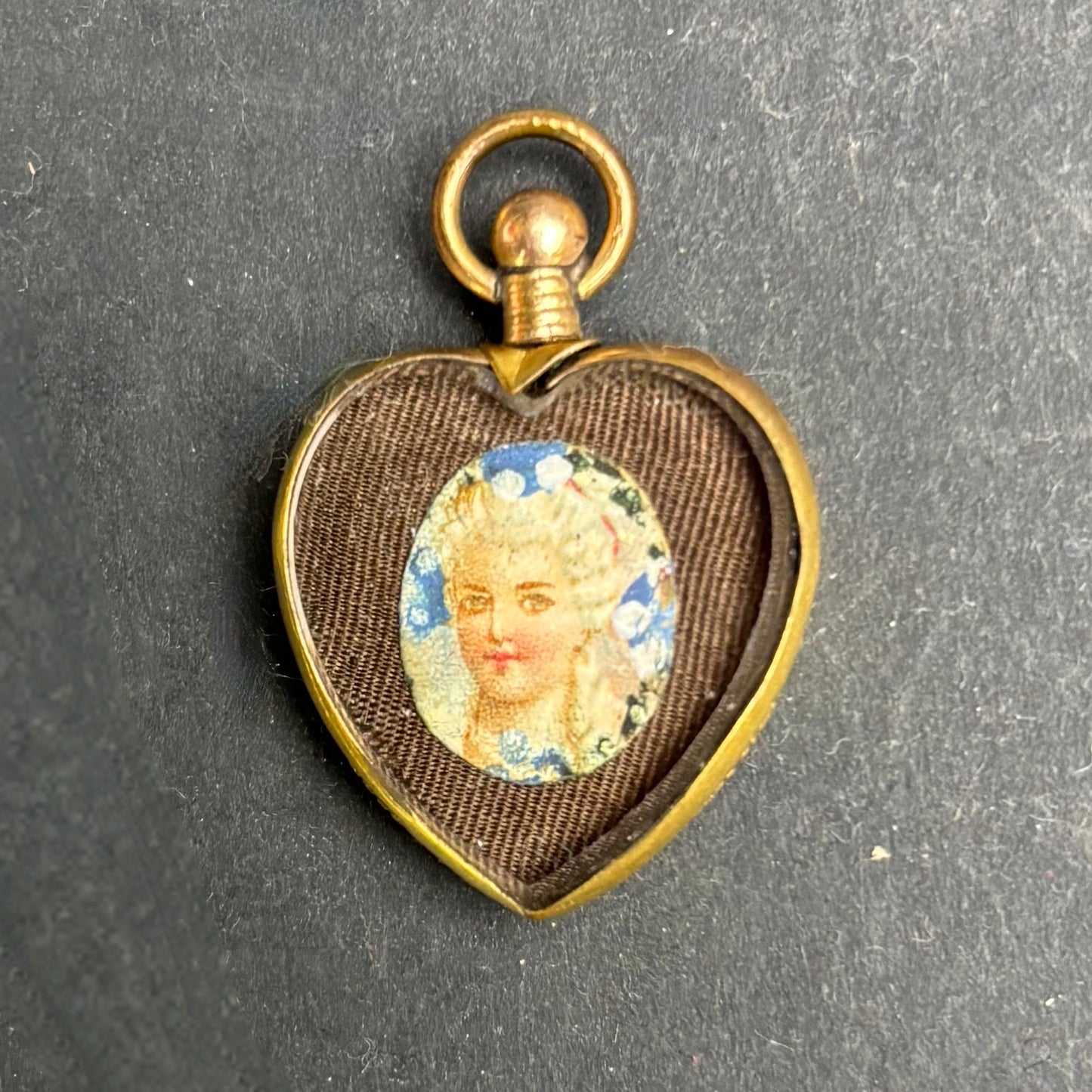 Victorian 9ct Rolled Gold Heart Locket Pendant