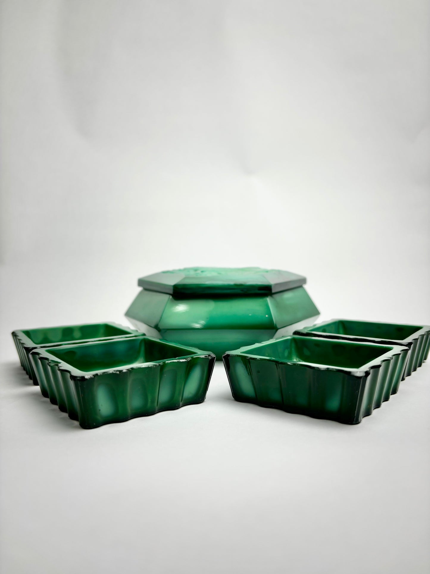 Art Deco Malachite Dressing Table Set
