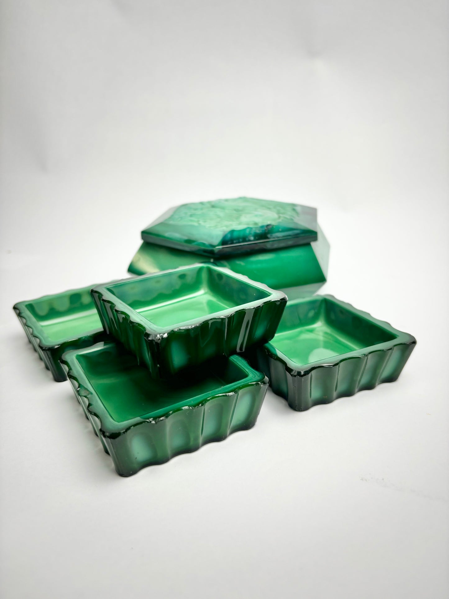 Art Deco Malachite Dressing Table Set