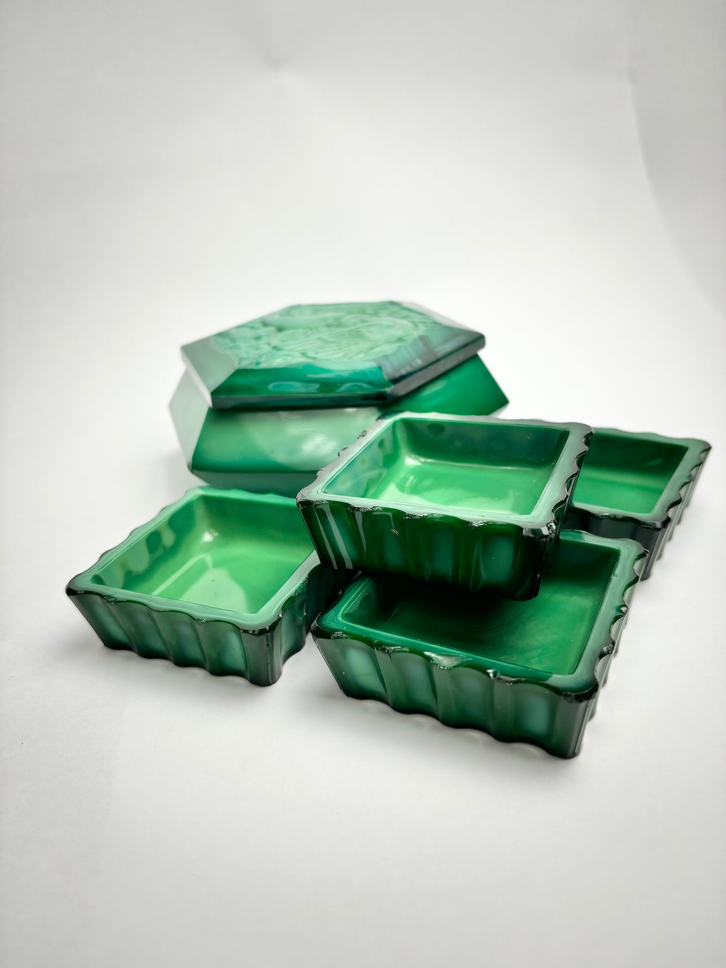 Art Deco Malachite Dressing Table Set