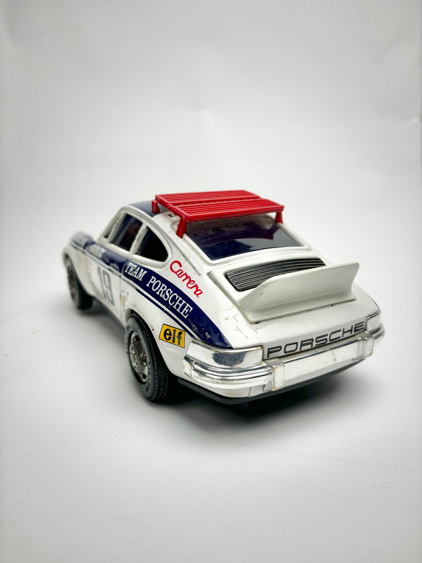 Battery operated Tin Rally Porsche