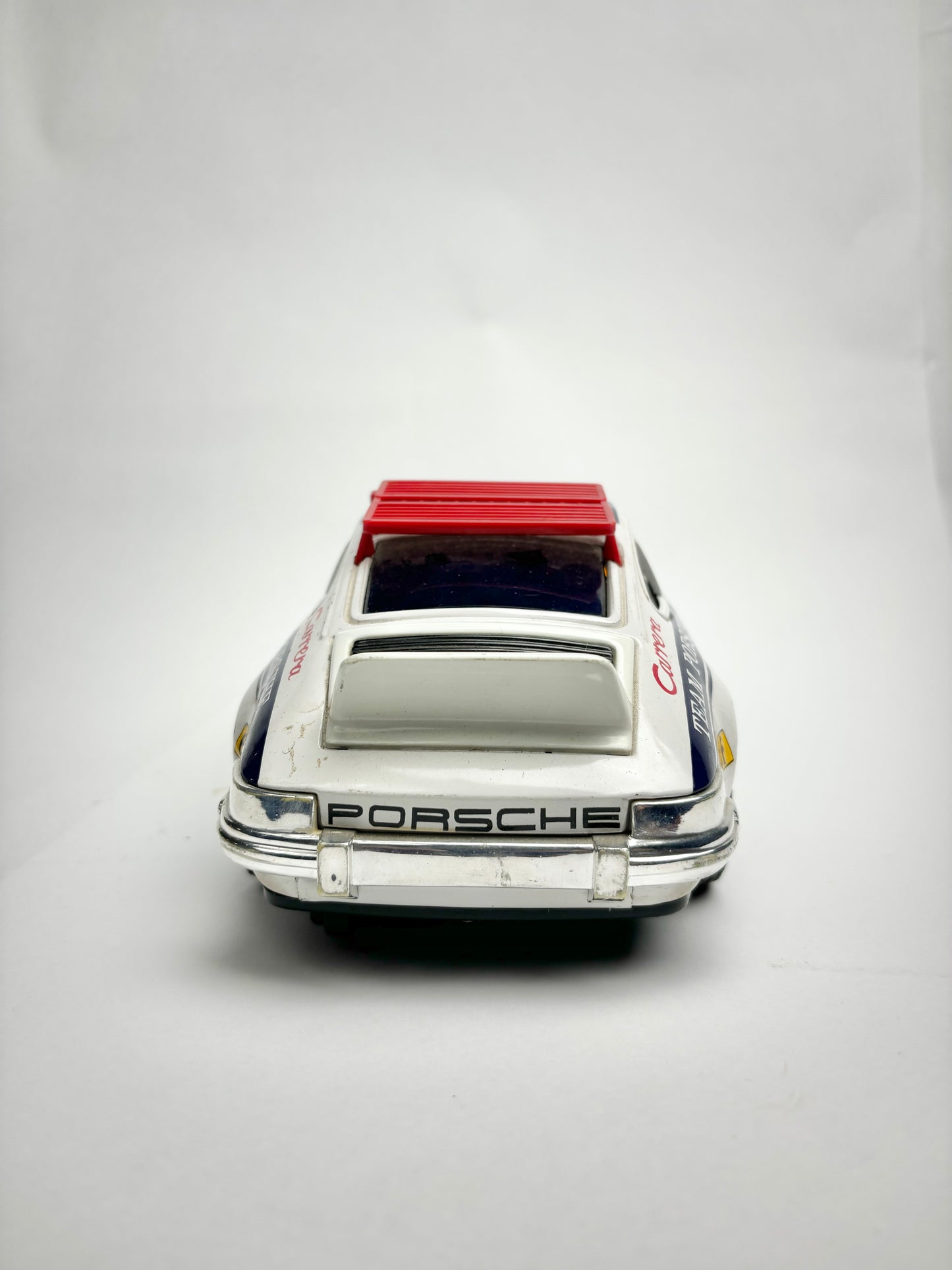 Battery operated Tin Rally Porsche