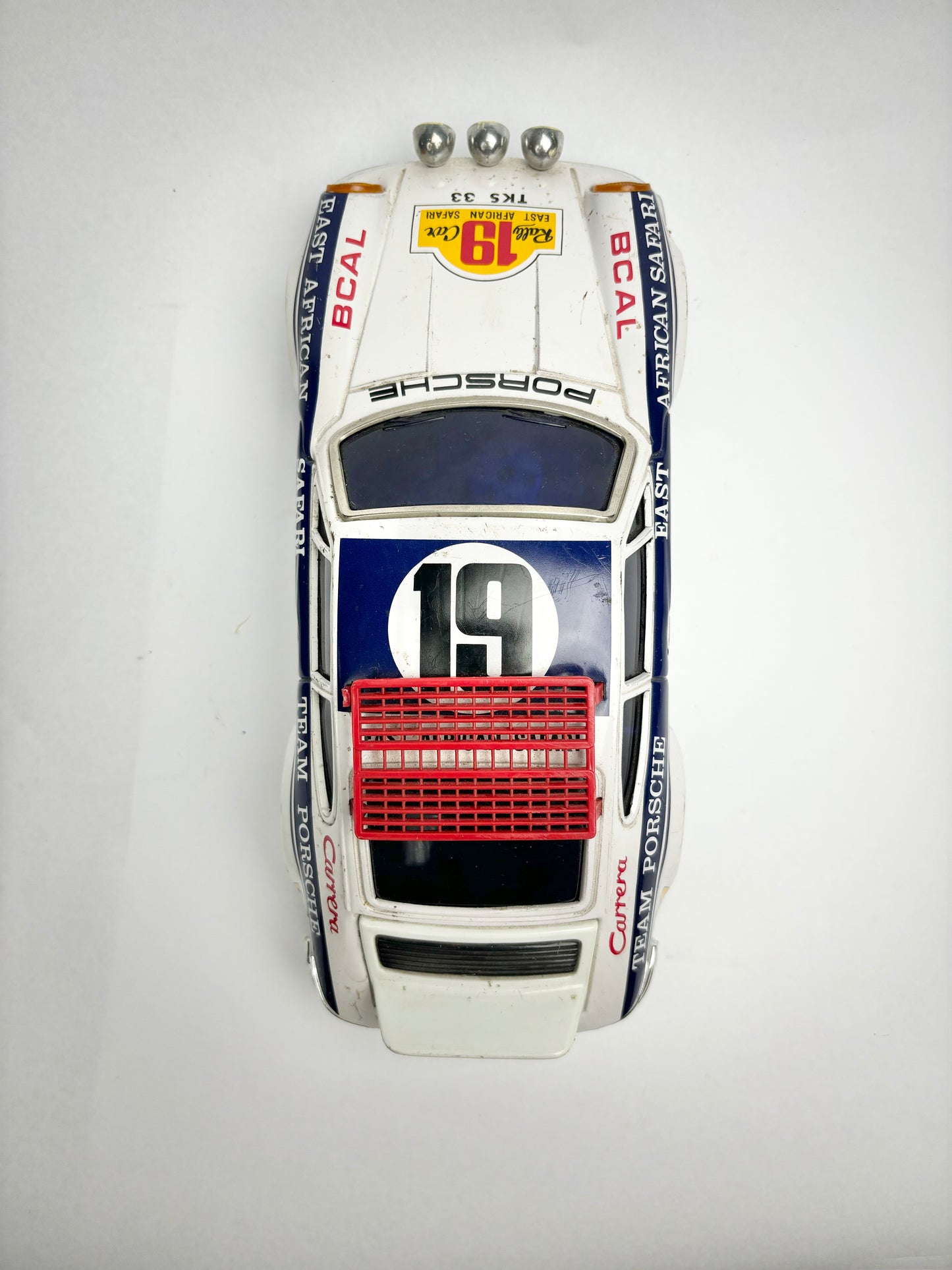 Battery operated Tin Rally Porsche