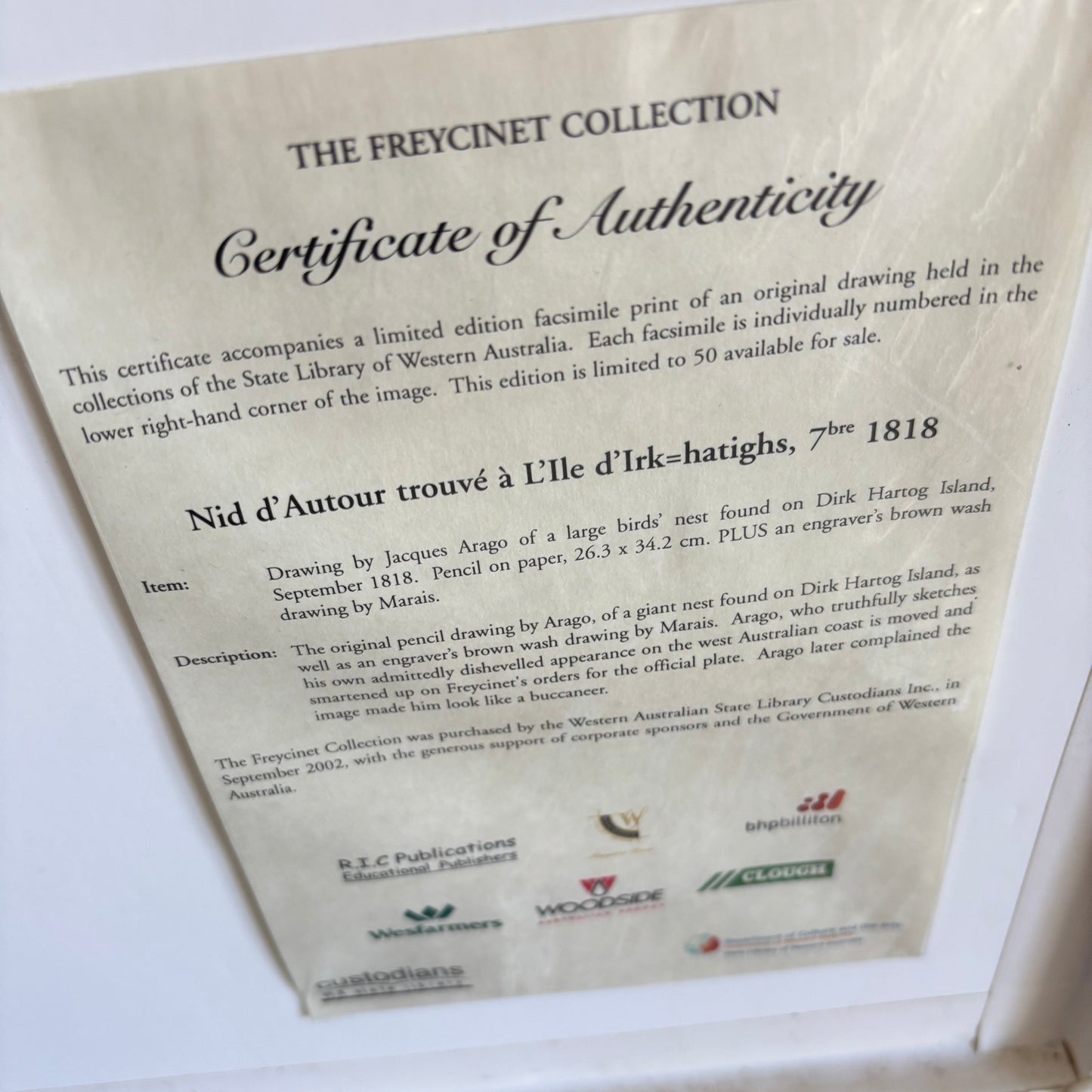 The Freycinet Collection – Jacques Arago, 1818 (Limited Edition Facsimile)