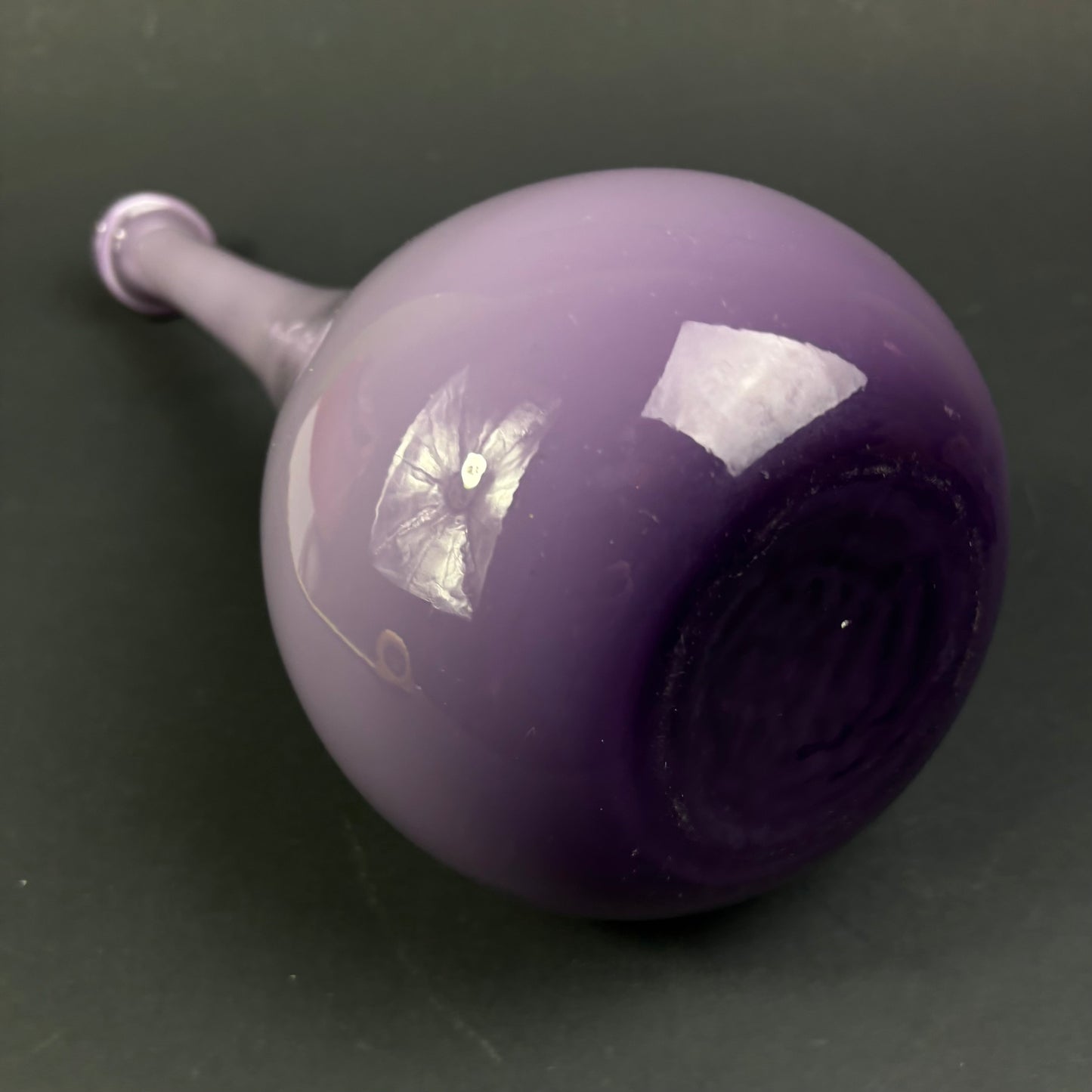 Vintage Amethyst Cased Glass Bottle Vase