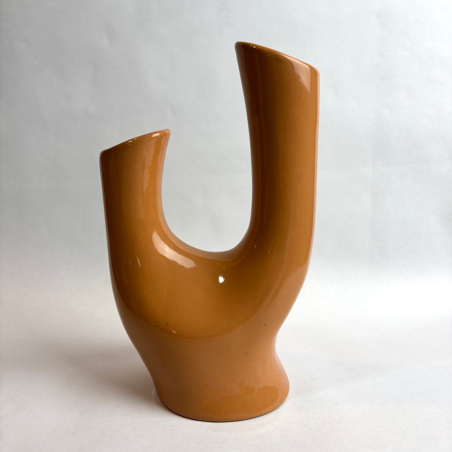 Wembley Ware Branch Vase – Solid Tan Glaze