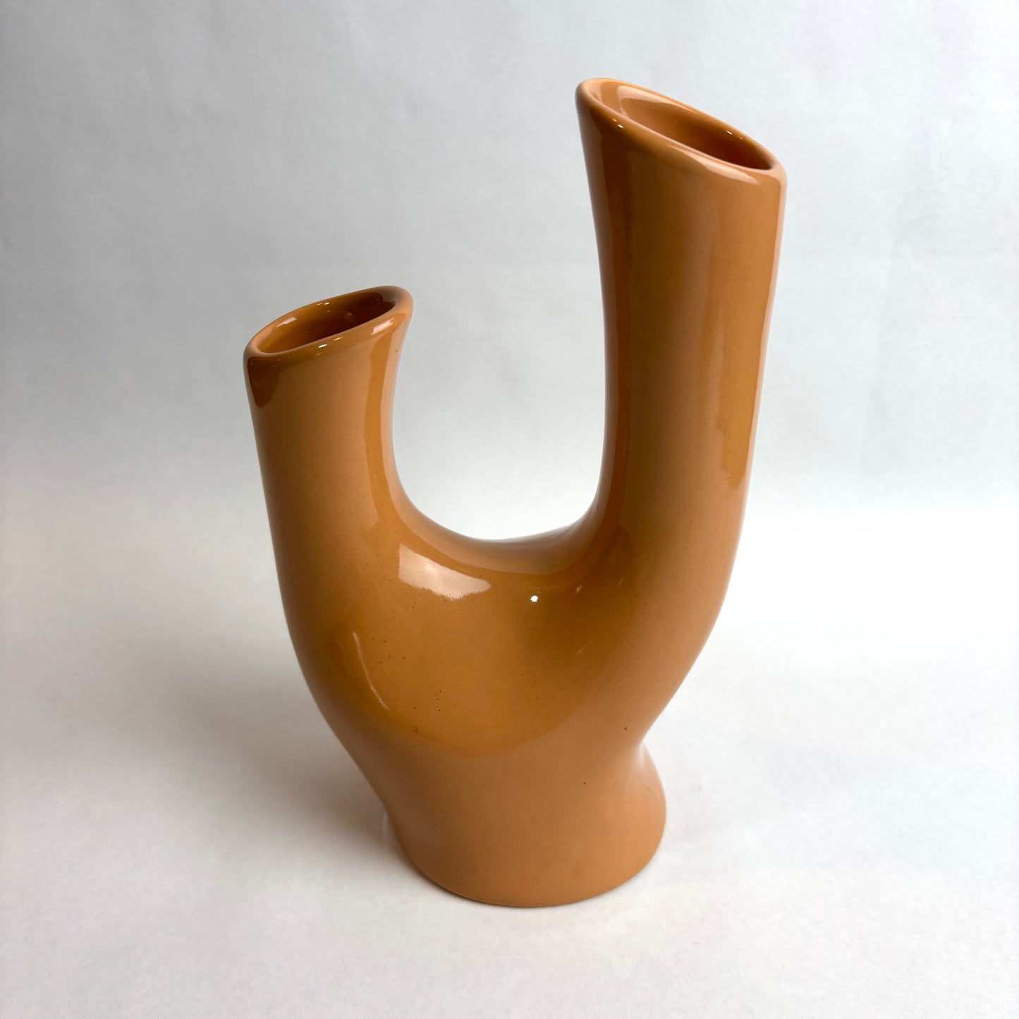 Wembley Ware Branch Vase – Solid Tan Glaze