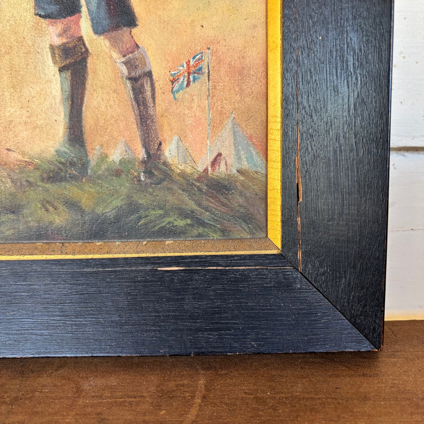 Early 20th Century Scout Bugler – Oil Painting on Board