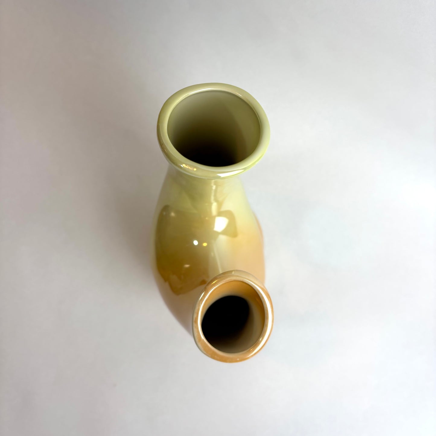 Wembley Ware Branch Vase – Lustre Glaze (Green & Tan)