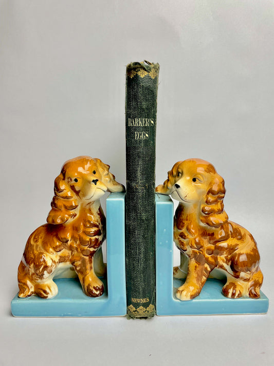 Ceramic Dog Bookends