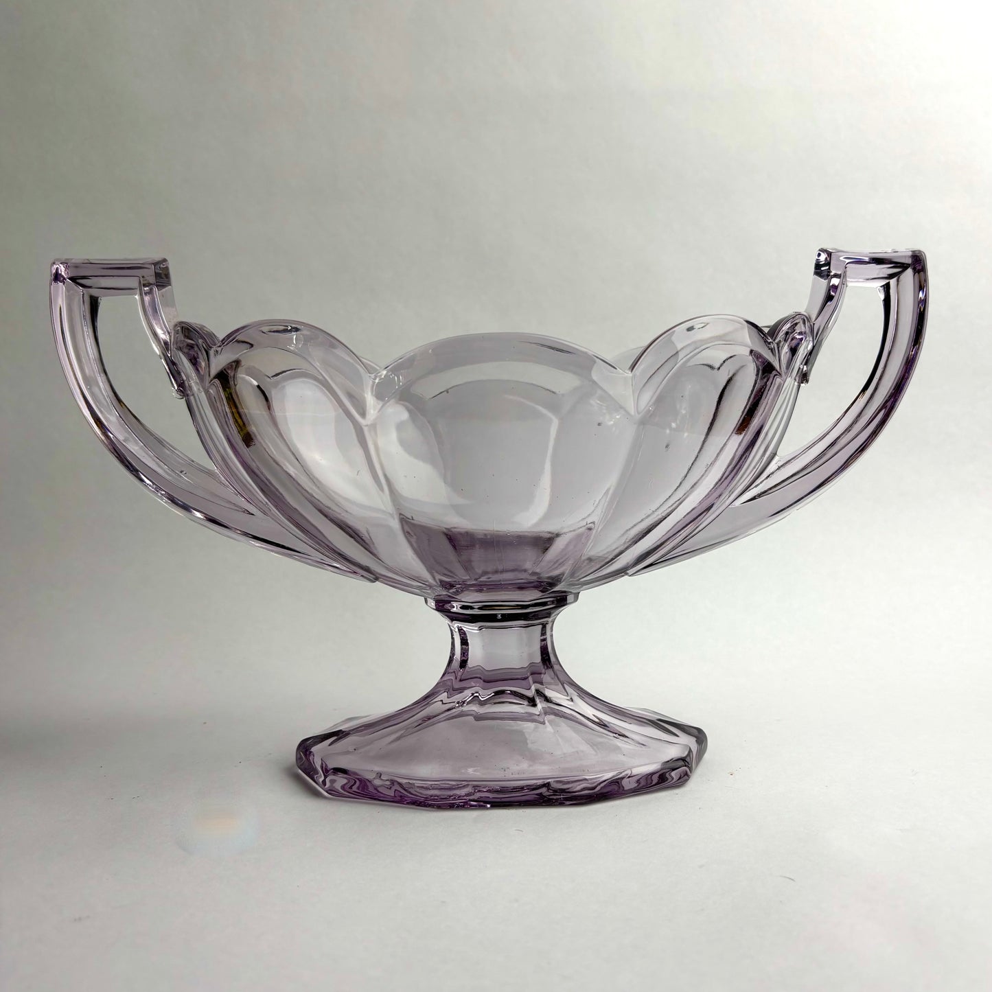 Extra-Large Amethyst Glass Vase by Crown Crystal Glass Australia
