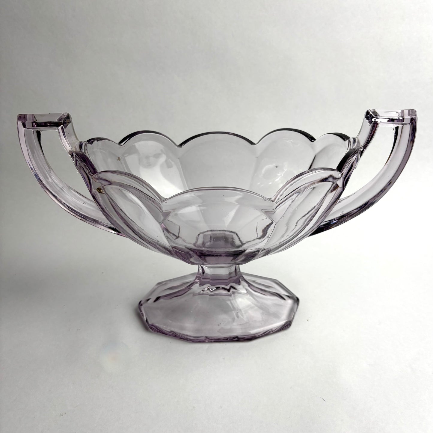 Extra-Large Amethyst Glass Vase by Crown Crystal Glass Australia