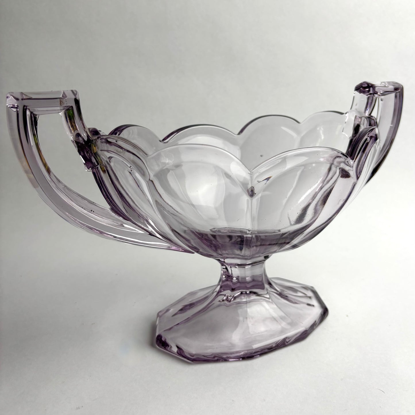 Extra-Large Amethyst Glass Vase by Crown Crystal Glass Australia