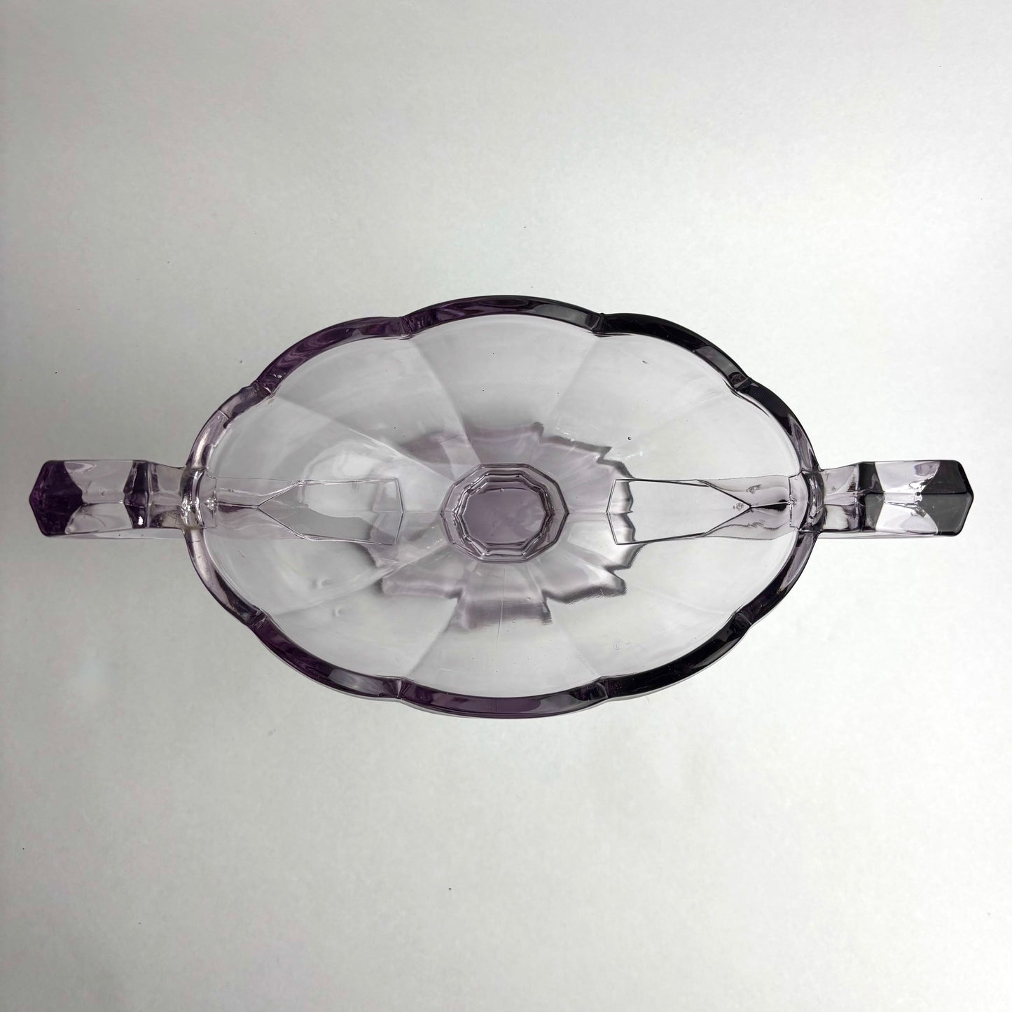 Extra-Large Amethyst Glass Vase by Crown Crystal Glass Australia