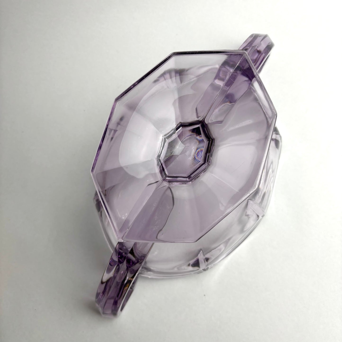Large Amethyst Glass Vase by Crown Crystal Glass Australia