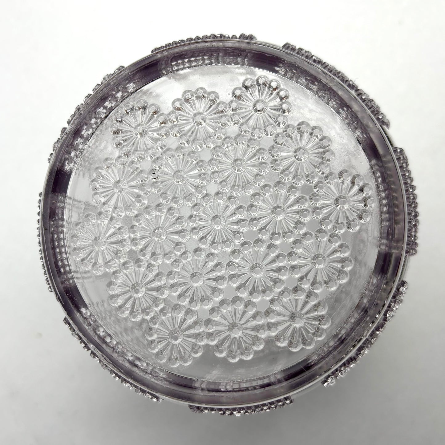 Davidson Amethyst Honey Barrel Daisy Greek Pattern