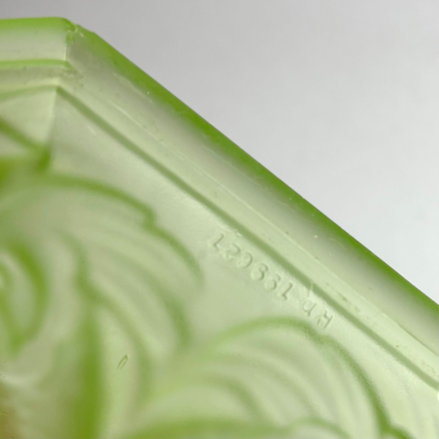 Jobling Frosted Uranium Dolphin Candleholder