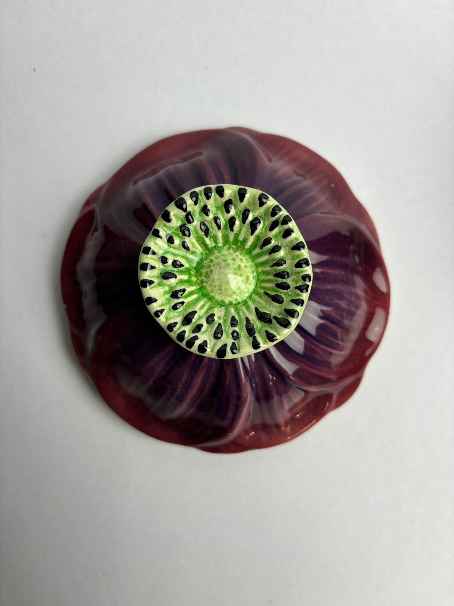 Anemone Majolica Lidded Pot by Shorter & Son