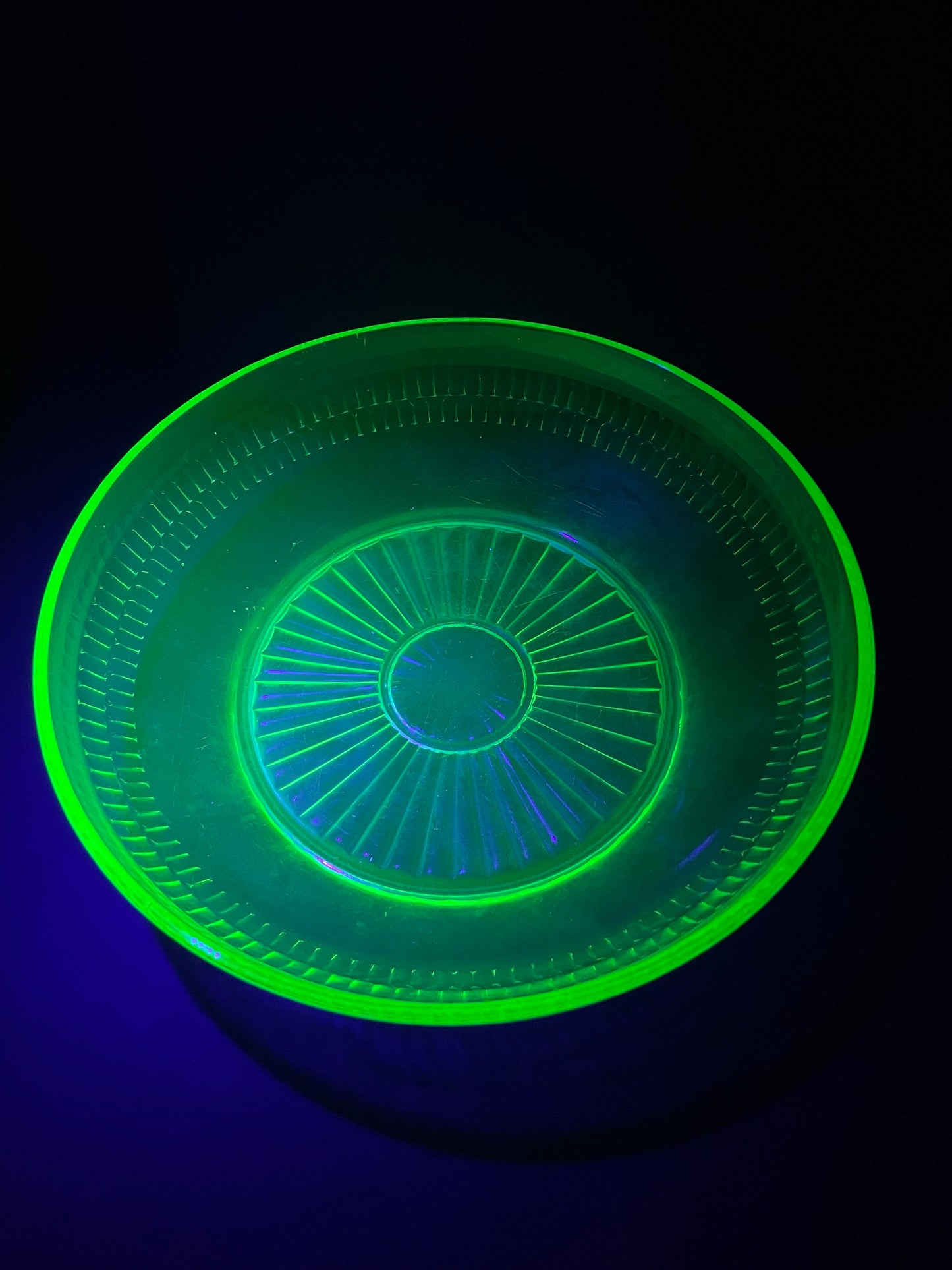 Large Uranium Glass Bowl