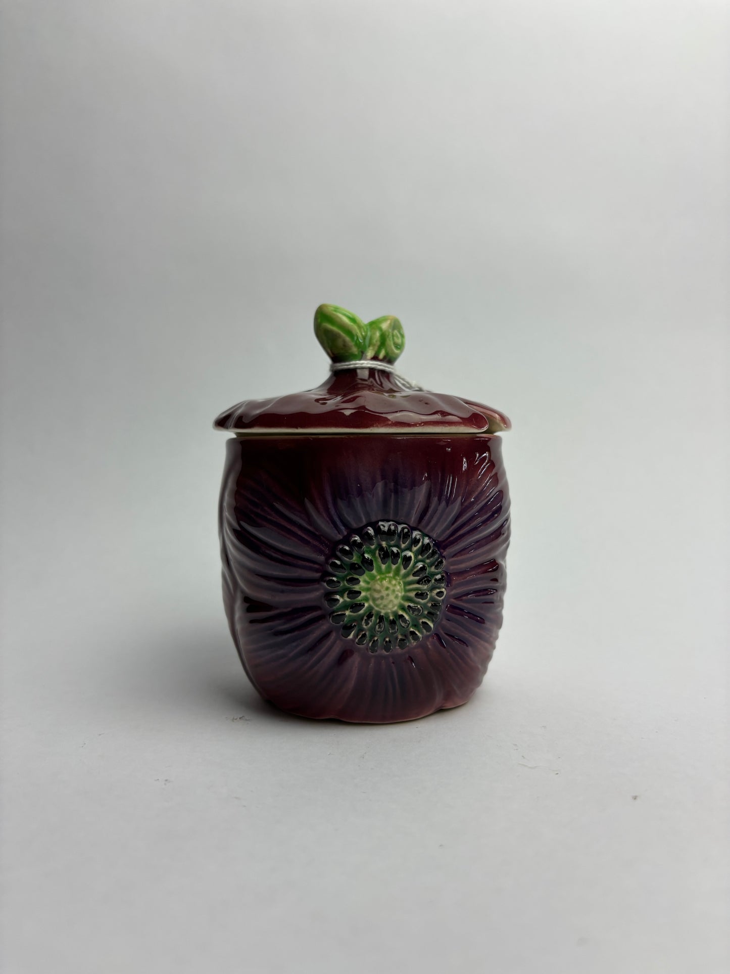Anemone Majolica Jam Jar by Shorter & Son