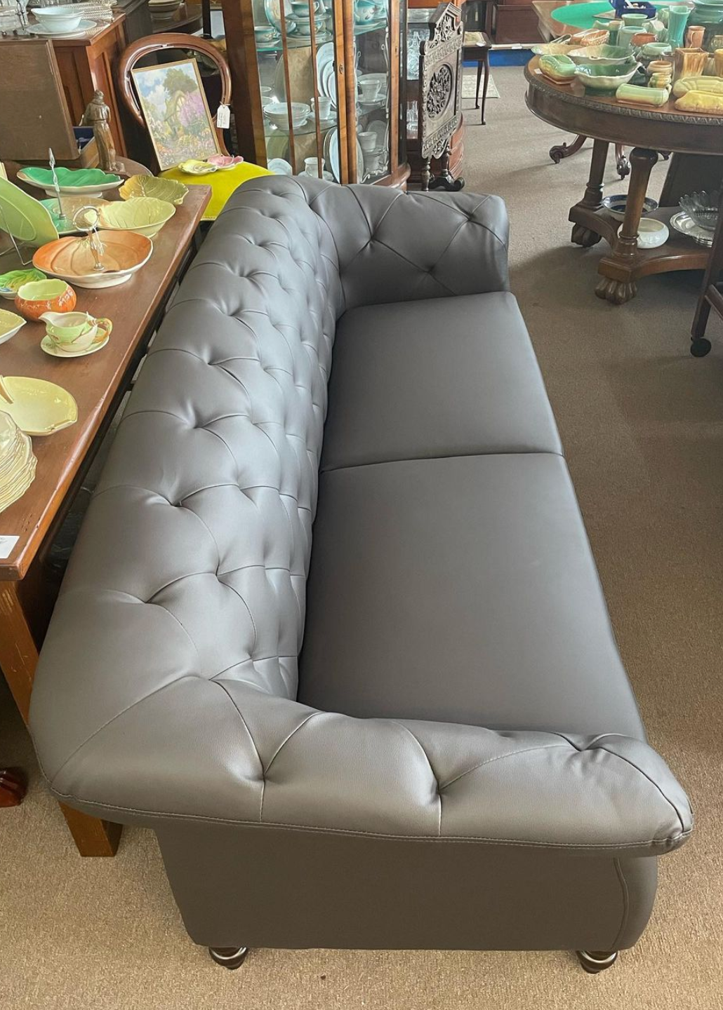 Octavius 3 Seater Lounge - Brown