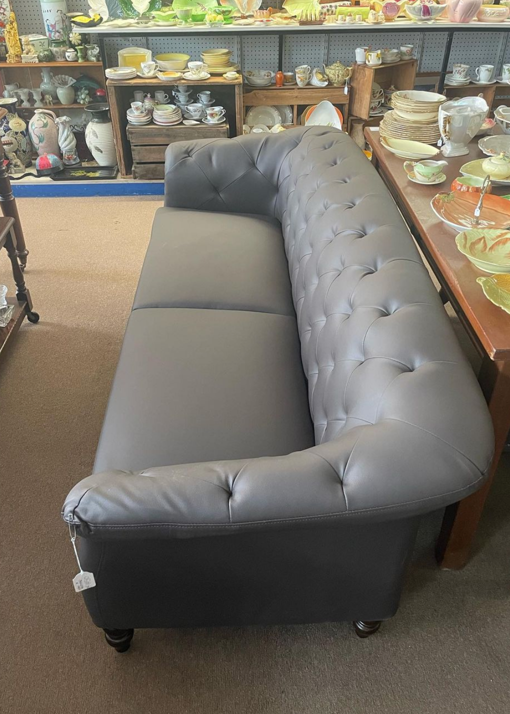 Octavius 3 Seater Lounge - Brown