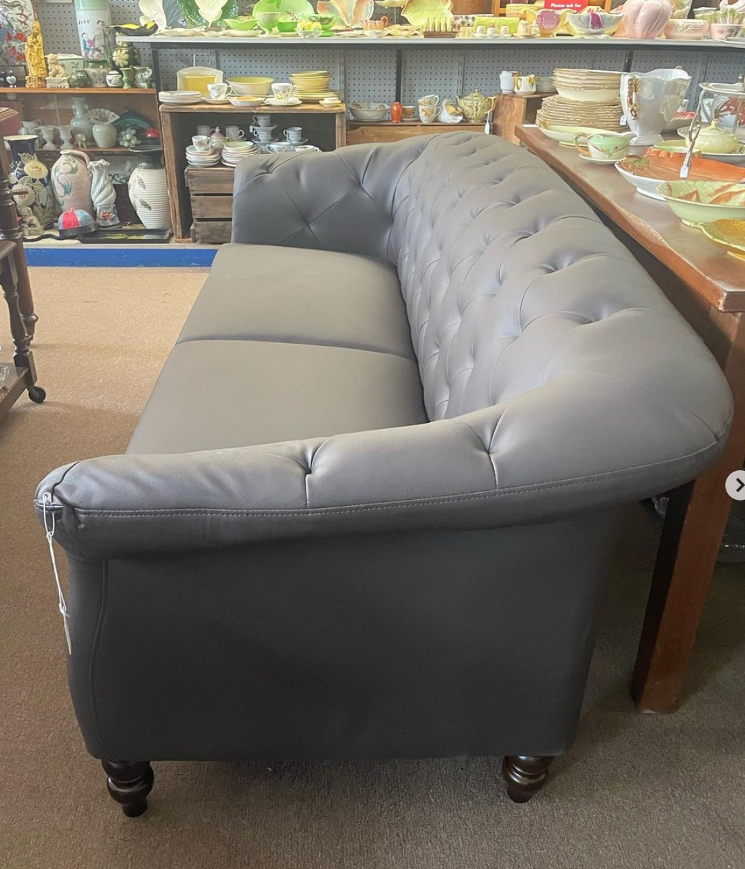 Octavius 3 Seater Lounge - Brown