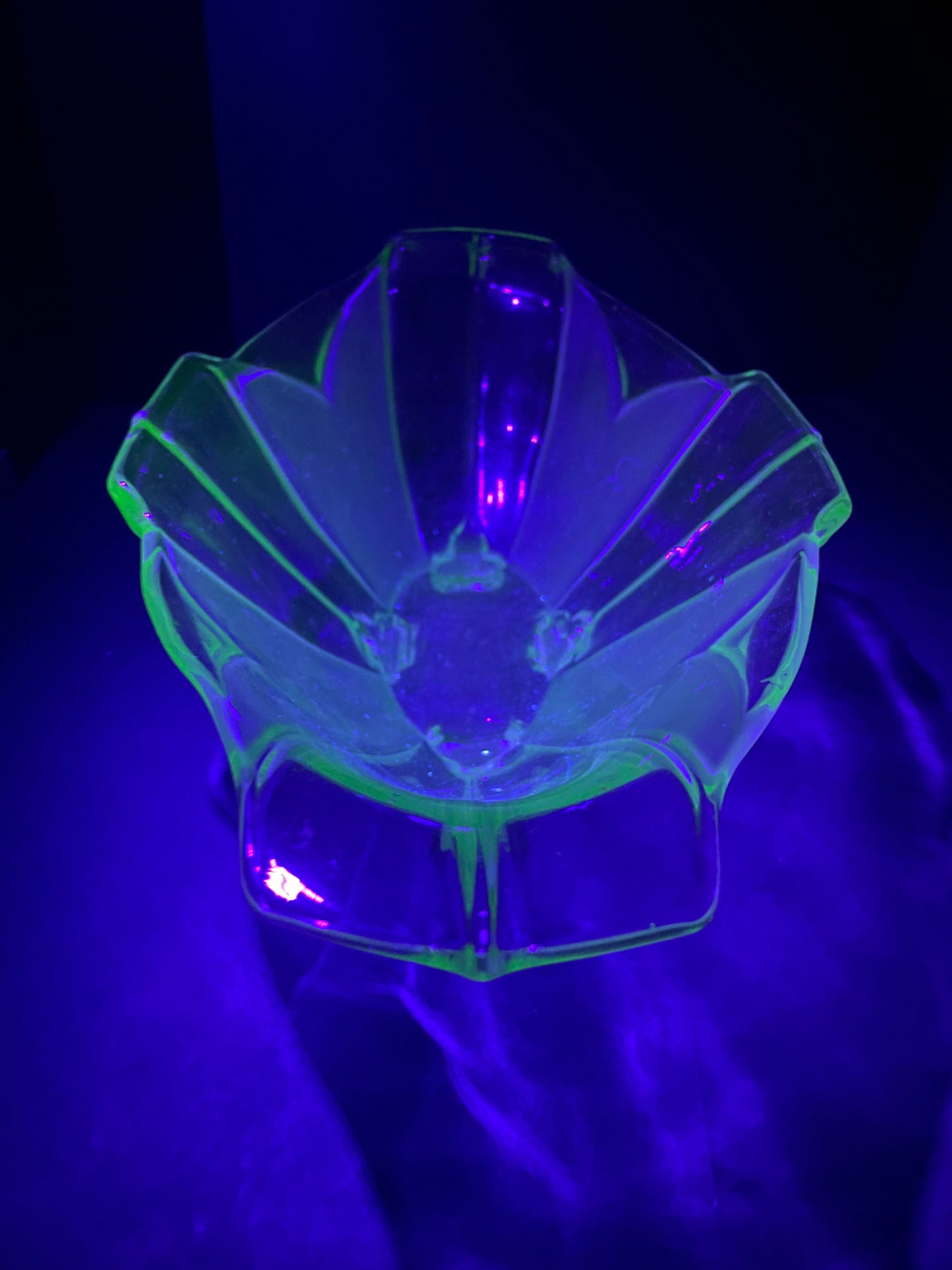 Art Deco Uranium Glass Bowl
