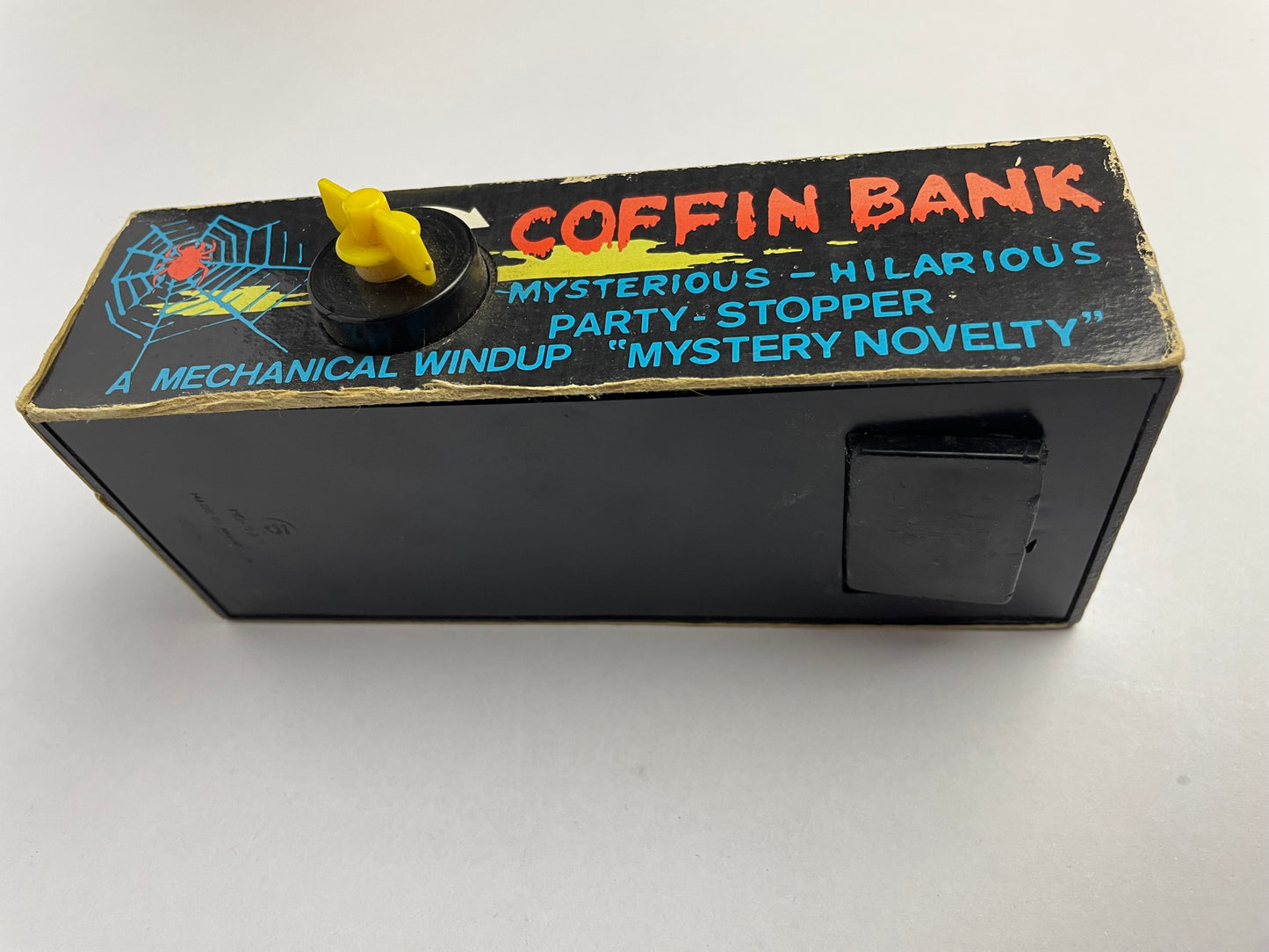 Vintage Coffin Bank Everlast Wind Up Halloween Money Bank Hong Kong