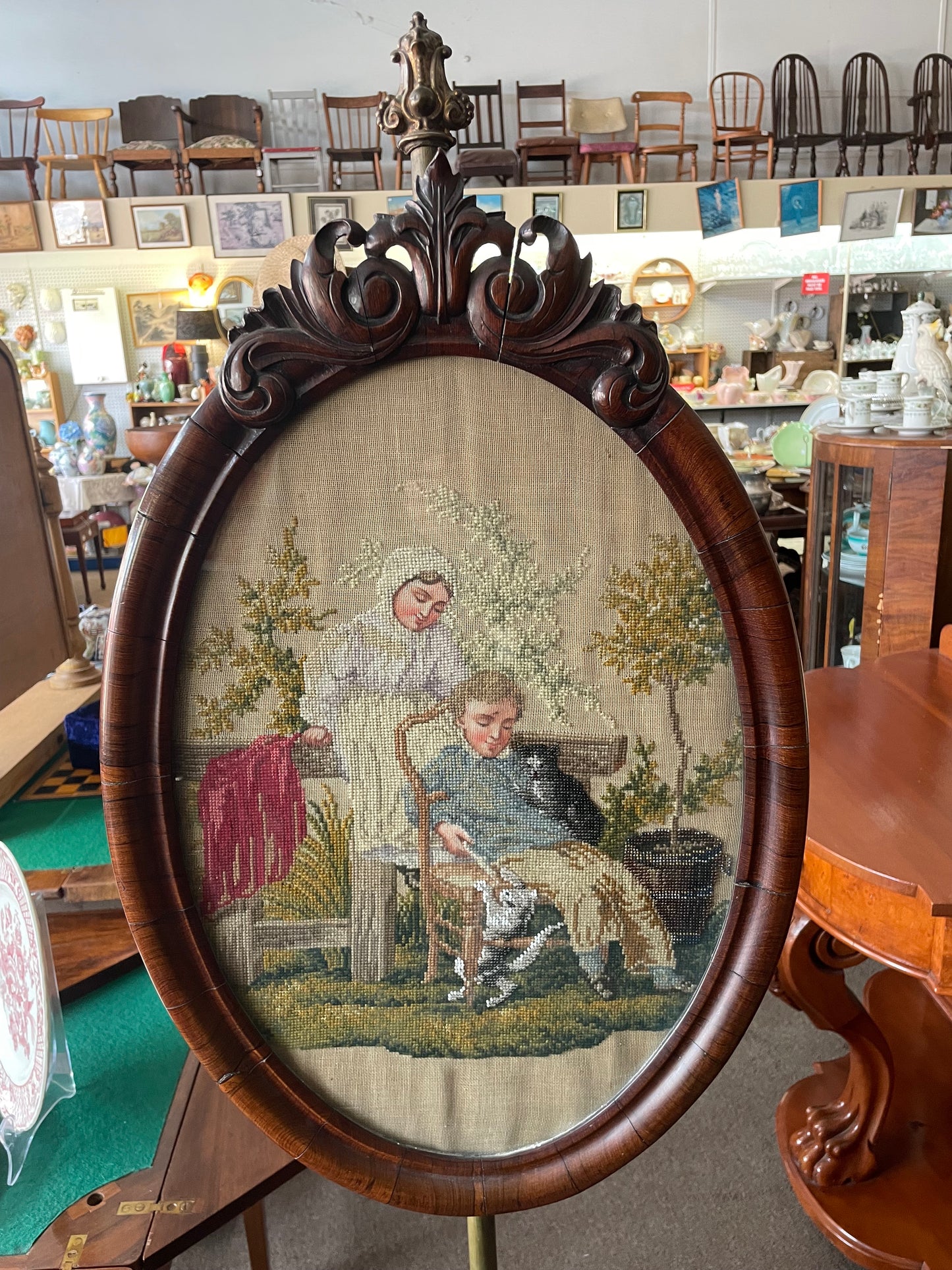 Victorian Pole Screen