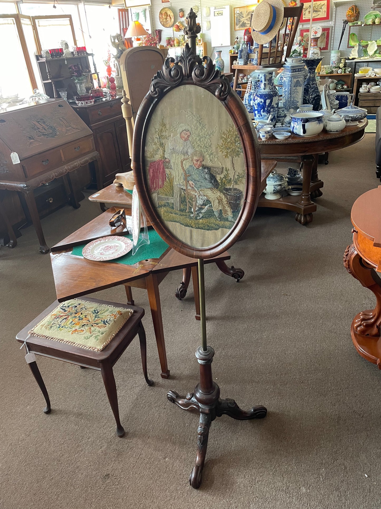 Victorian Pole Screen