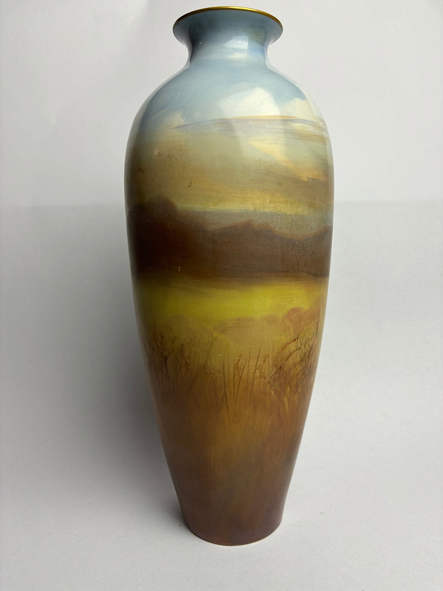 Pair of Hand-painted Winton Vases with Pheasants