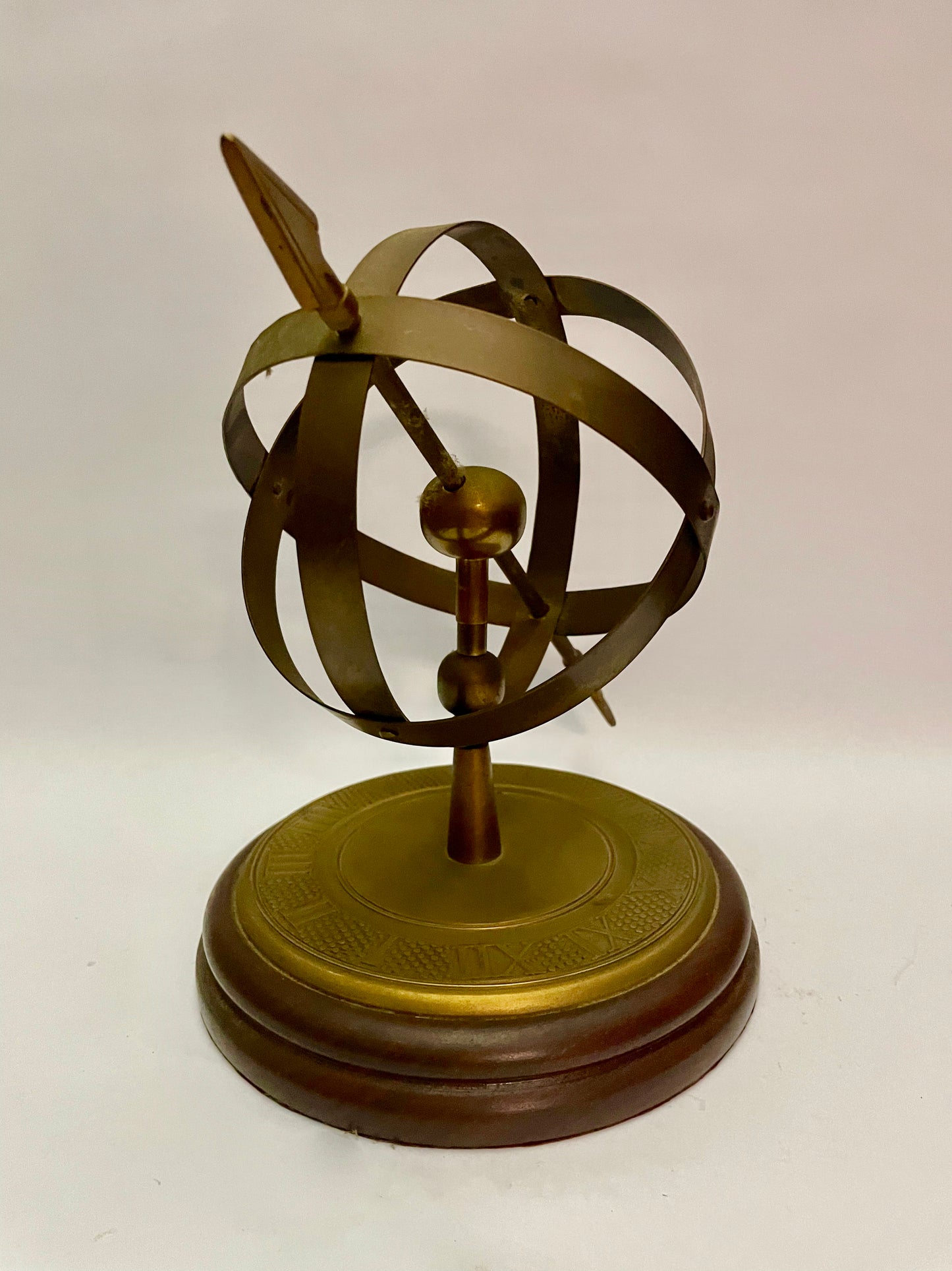 Vintage metal armillary sphere