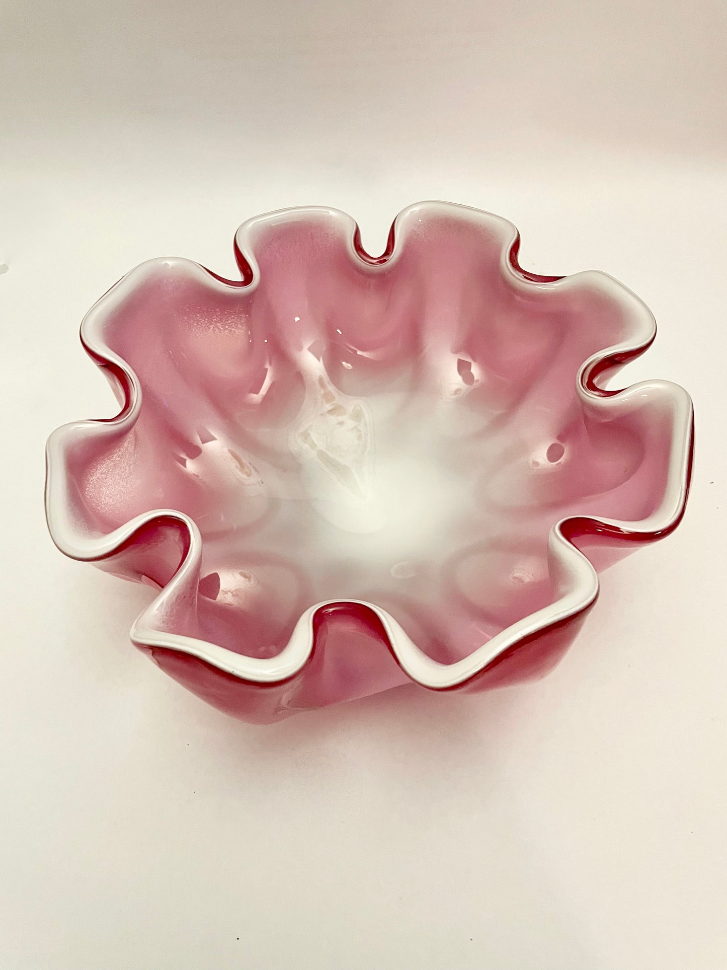 Hand-blown Japanese Art Glass Bowl