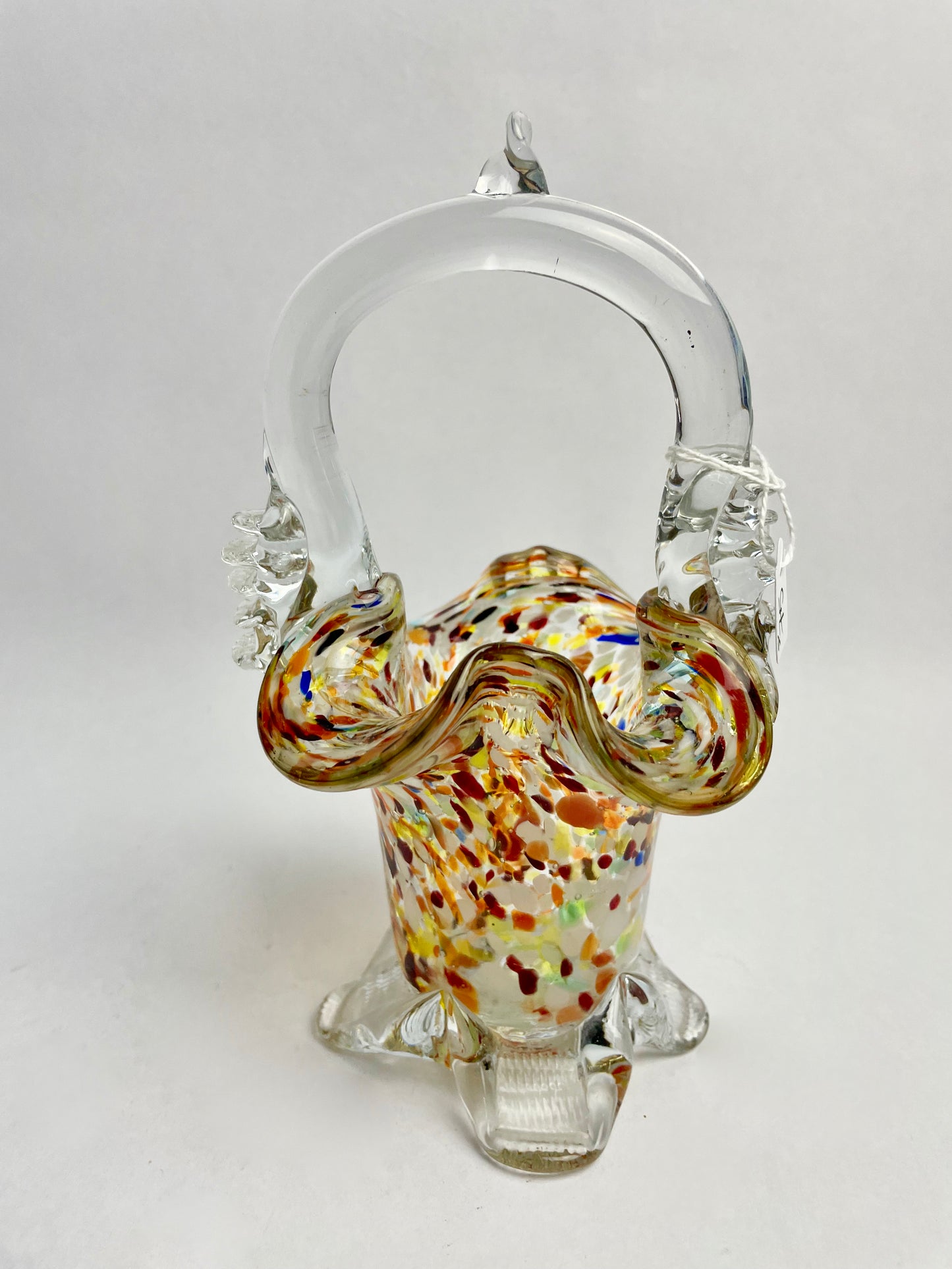 Victorian Art Glass Basket