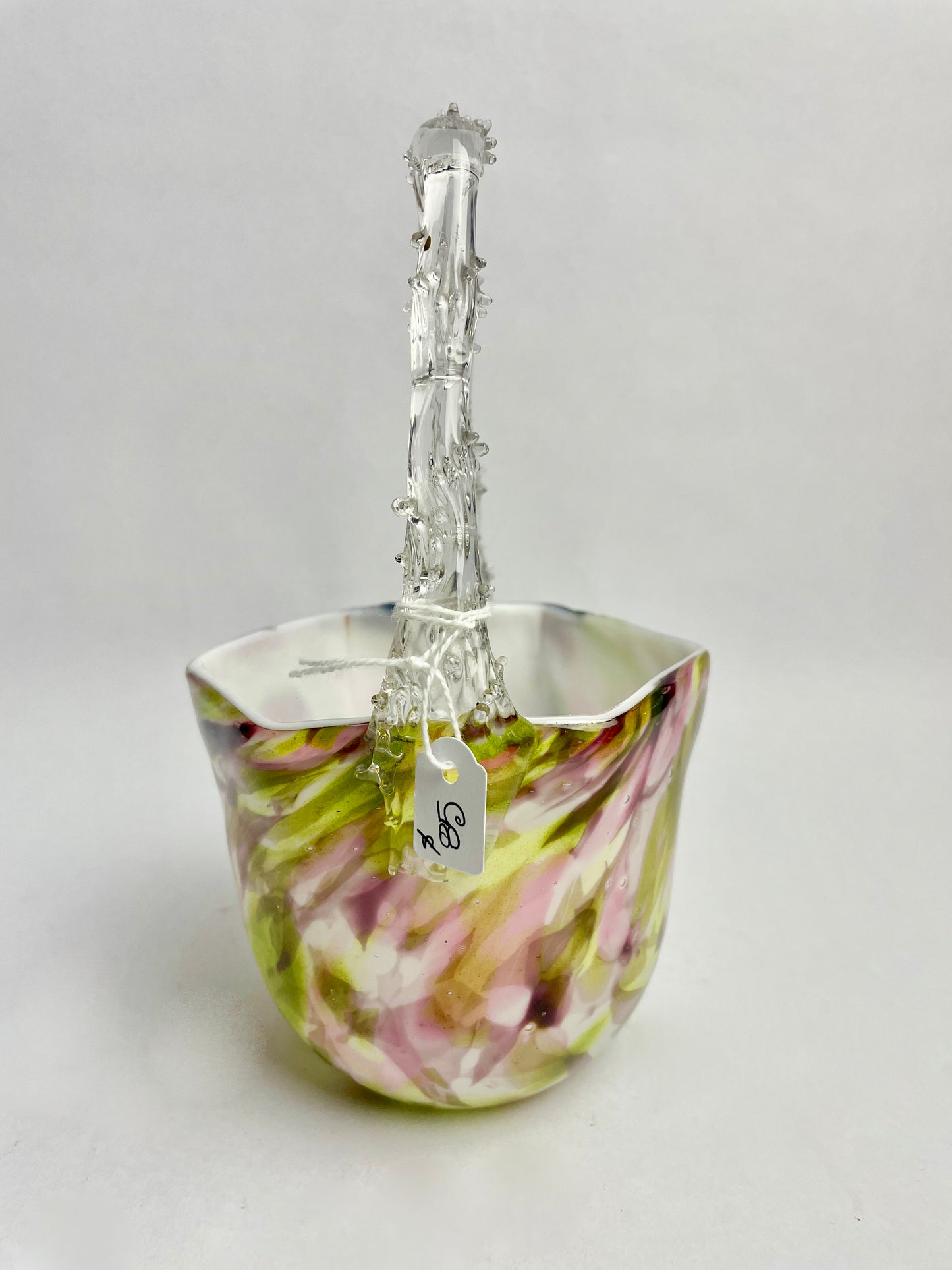 Victorian Art Glass Basket