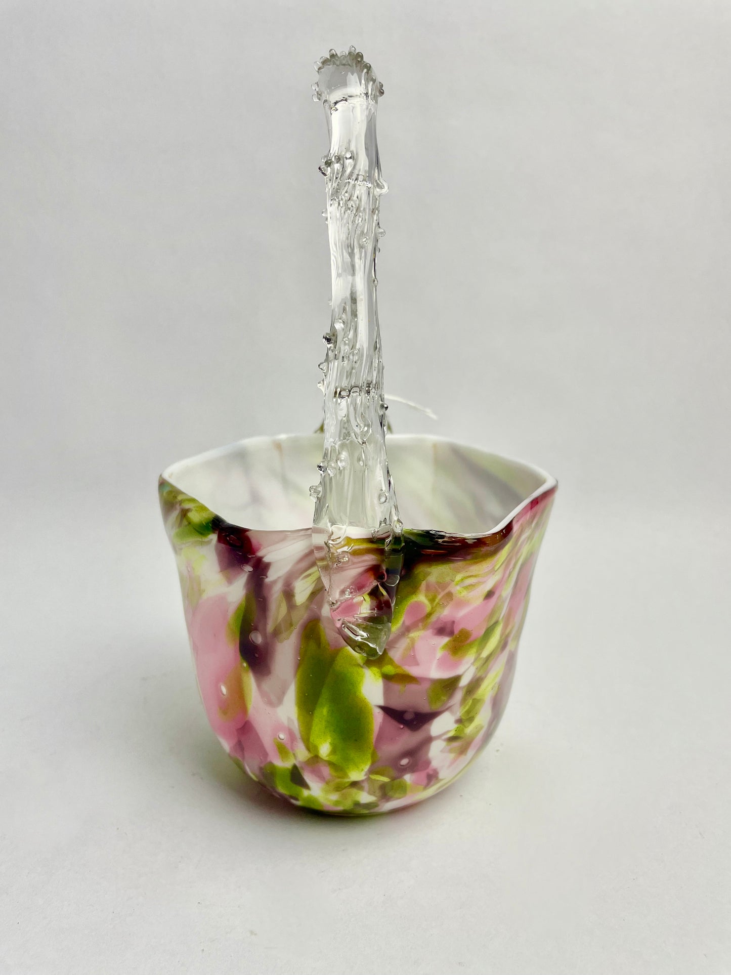 Victorian Art Glass Basket