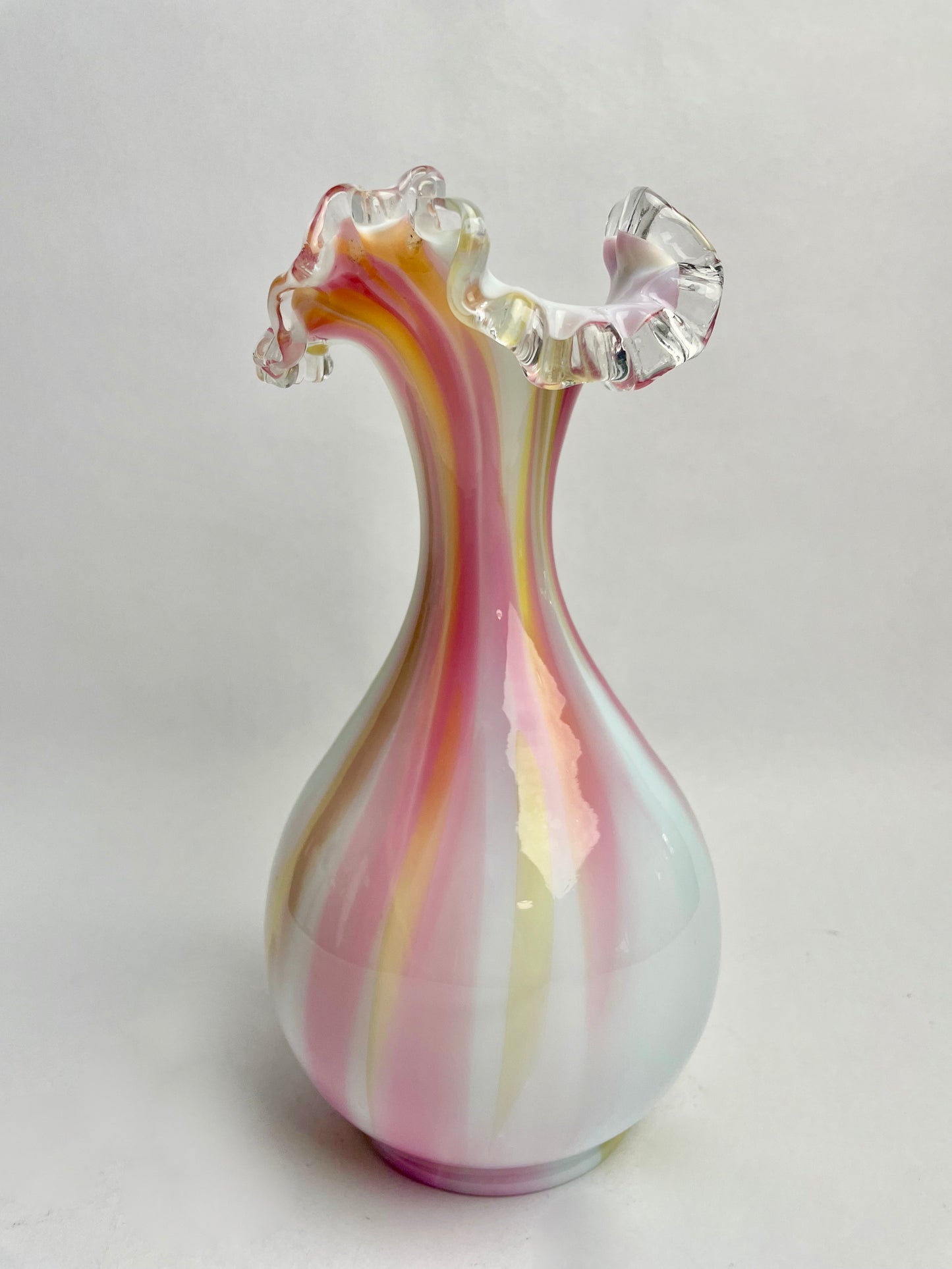 Victorian Candy Swirl Glass Vase